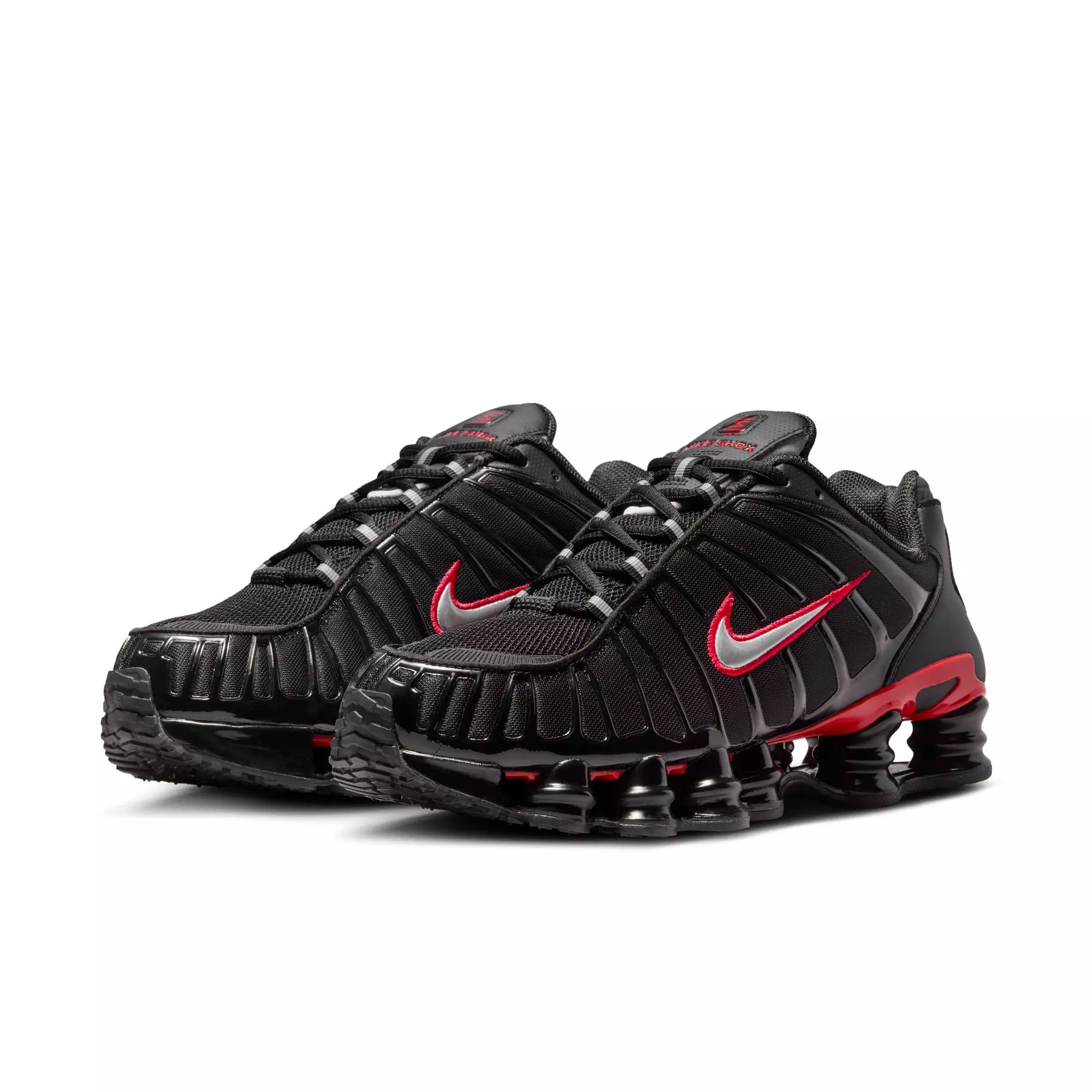 Nike Shox TL "Black/Metallic Silver/University Red" Men's Shoe - BLACK/RED/SILVER