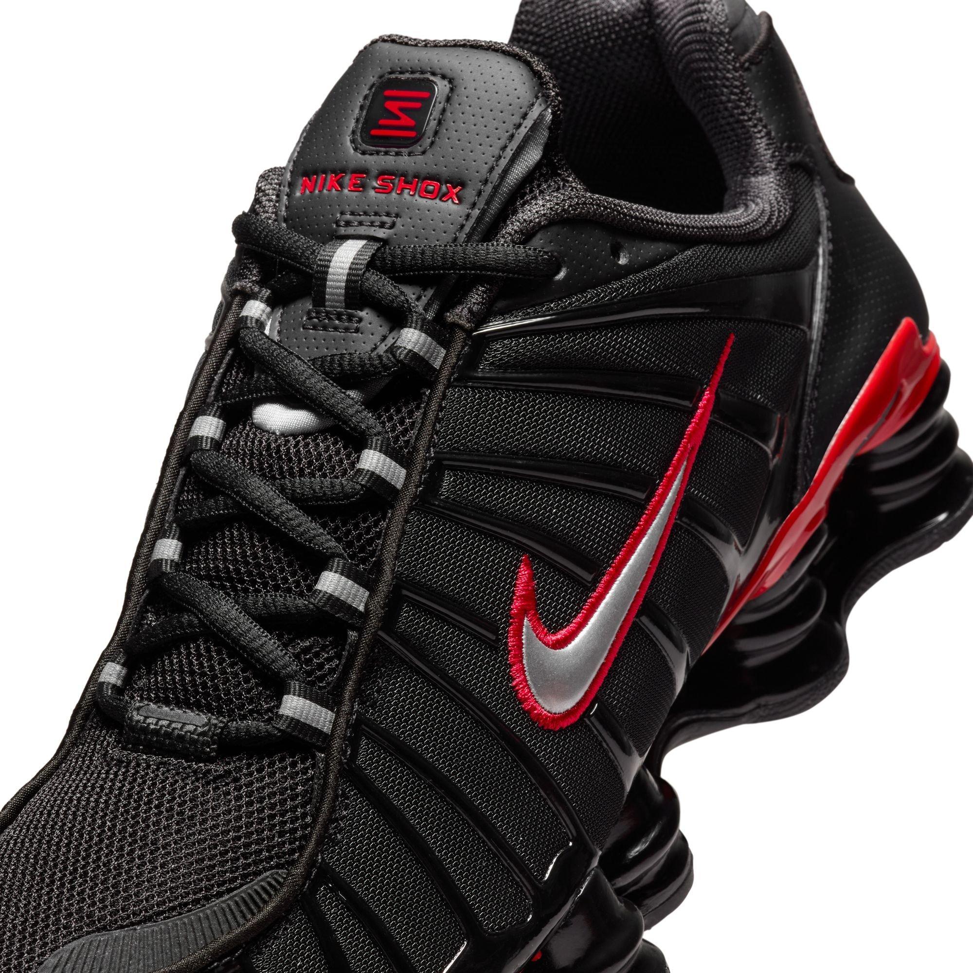 Nike Shox TL "Black/Metallic Silver/University Red" Men's Shoe - BLACK/RED/SILVER Thumbnail View 9