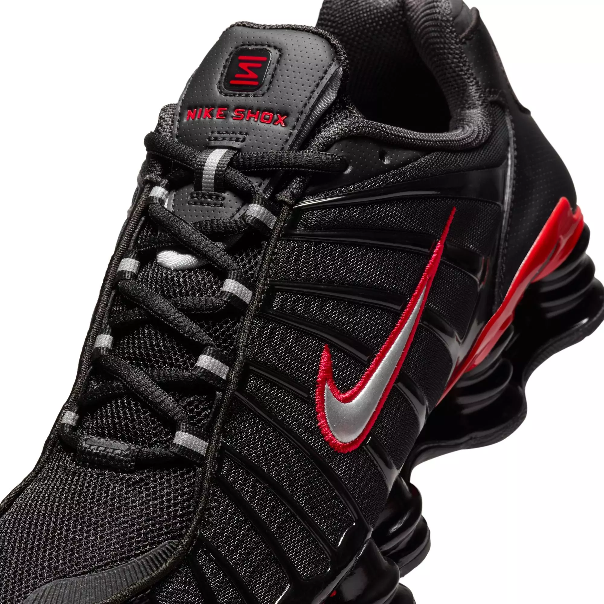 Nike Shox TL "Black/Metallic Silver/University Red" Men's Shoe - BLACK/RED/SILVER