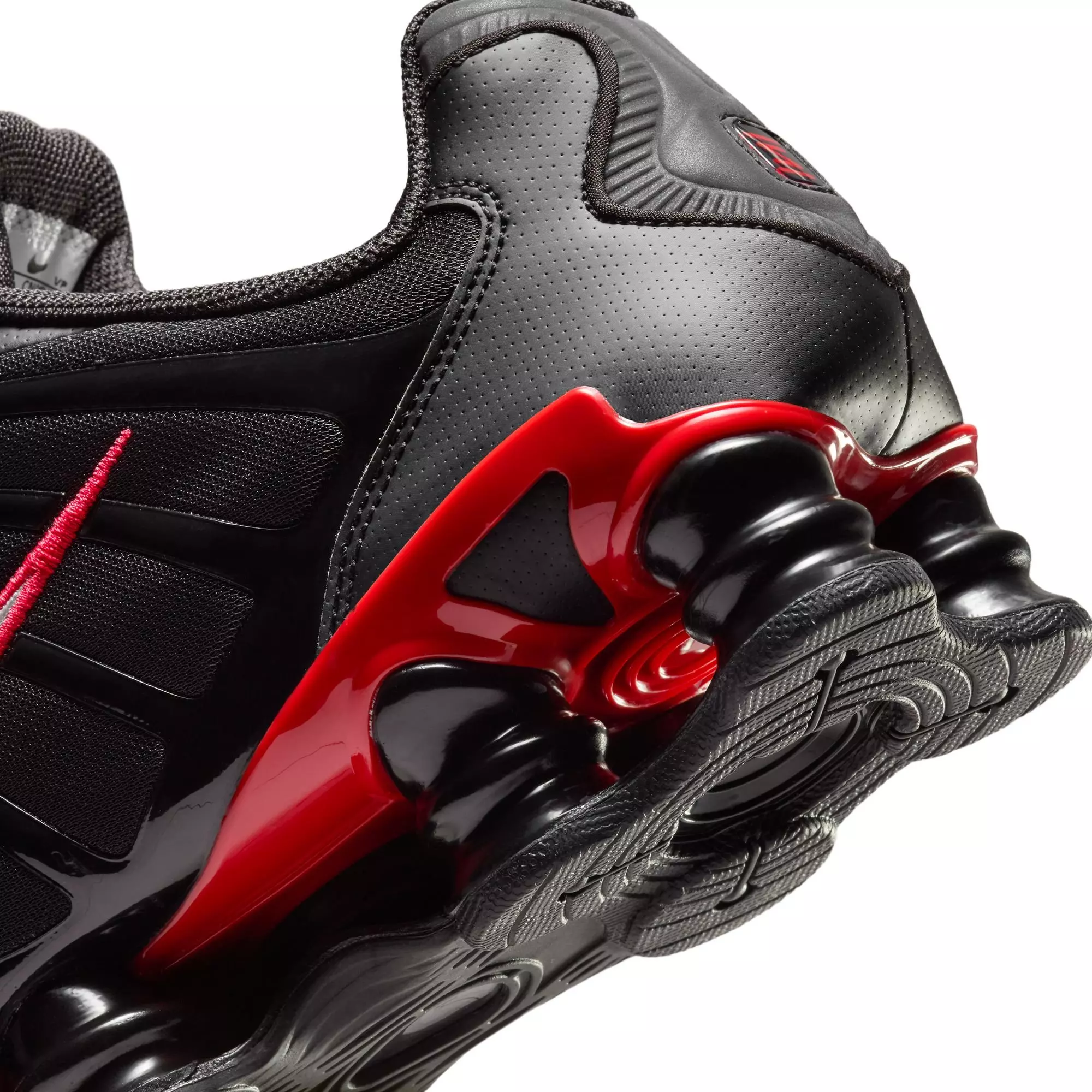 Nike Shox TL "Black/Metallic Silver/University Red" Men's Shoe - BLACK/RED/SILVER