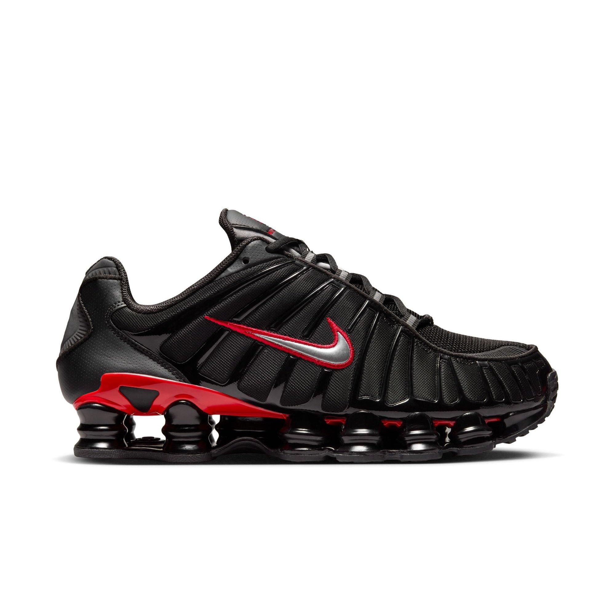 Nike Shox TL "Black/Metallic Silver/University Red" Men's Shoe - BLACK/RED/SILVER