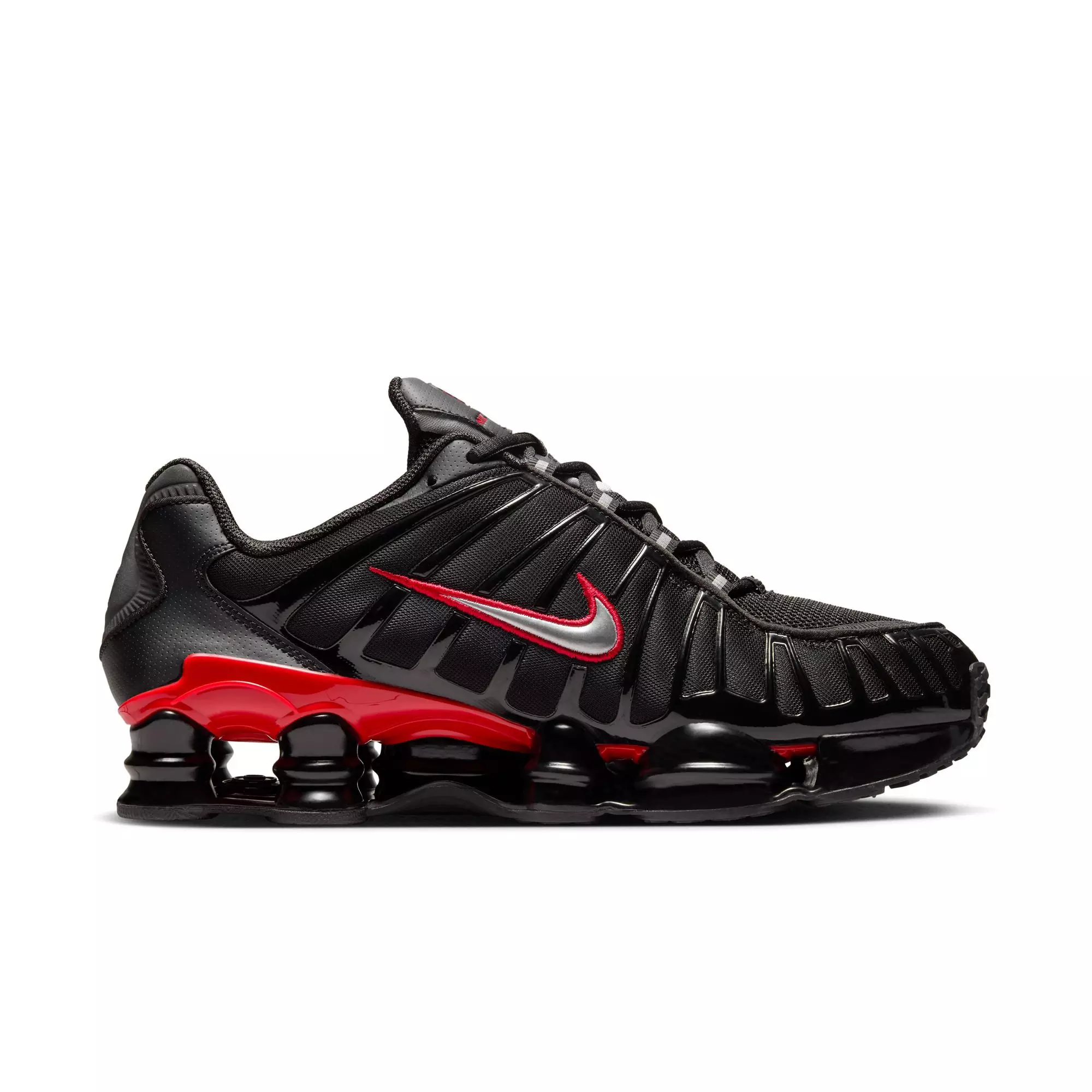 Nike Shox TL "Black/Metallic Silver/University Red" Men's Shoe - BLACK/RED/SILVER