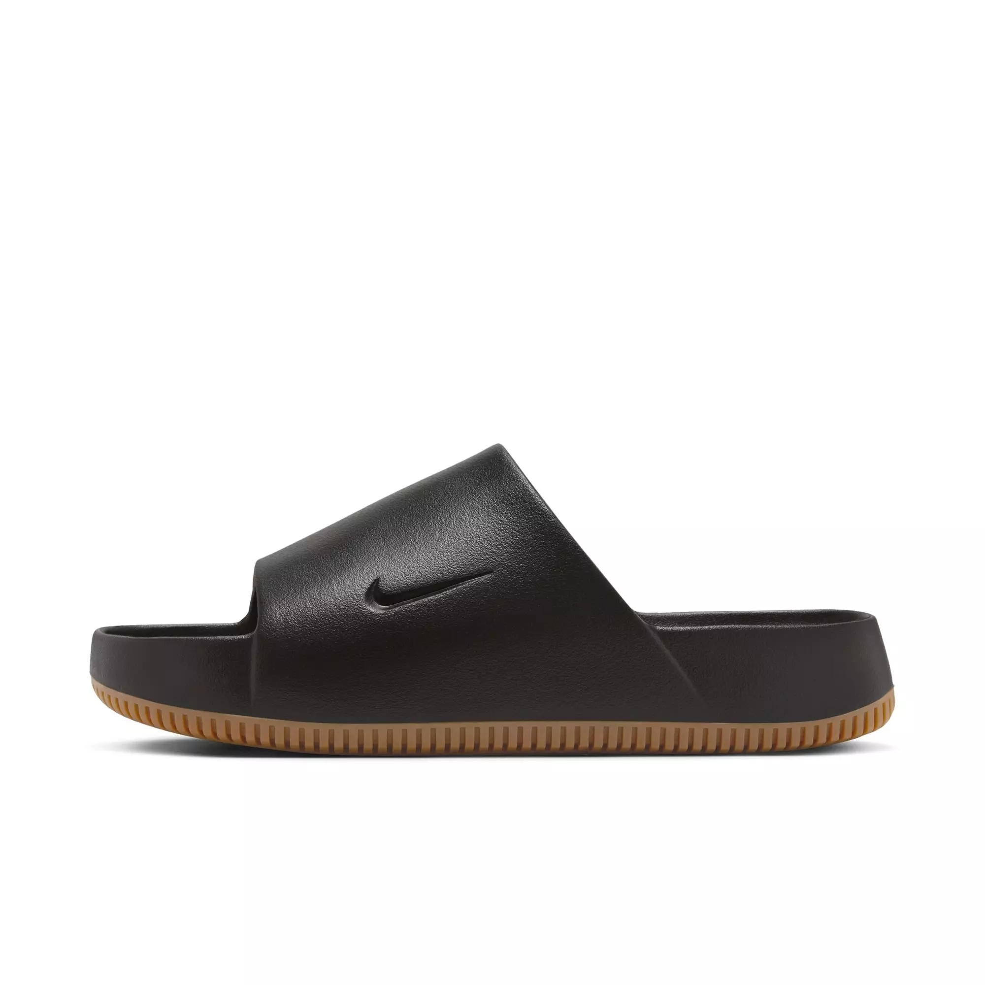 Nike Calm "Black/Gum Med Brown" Men's Slide - BLACK