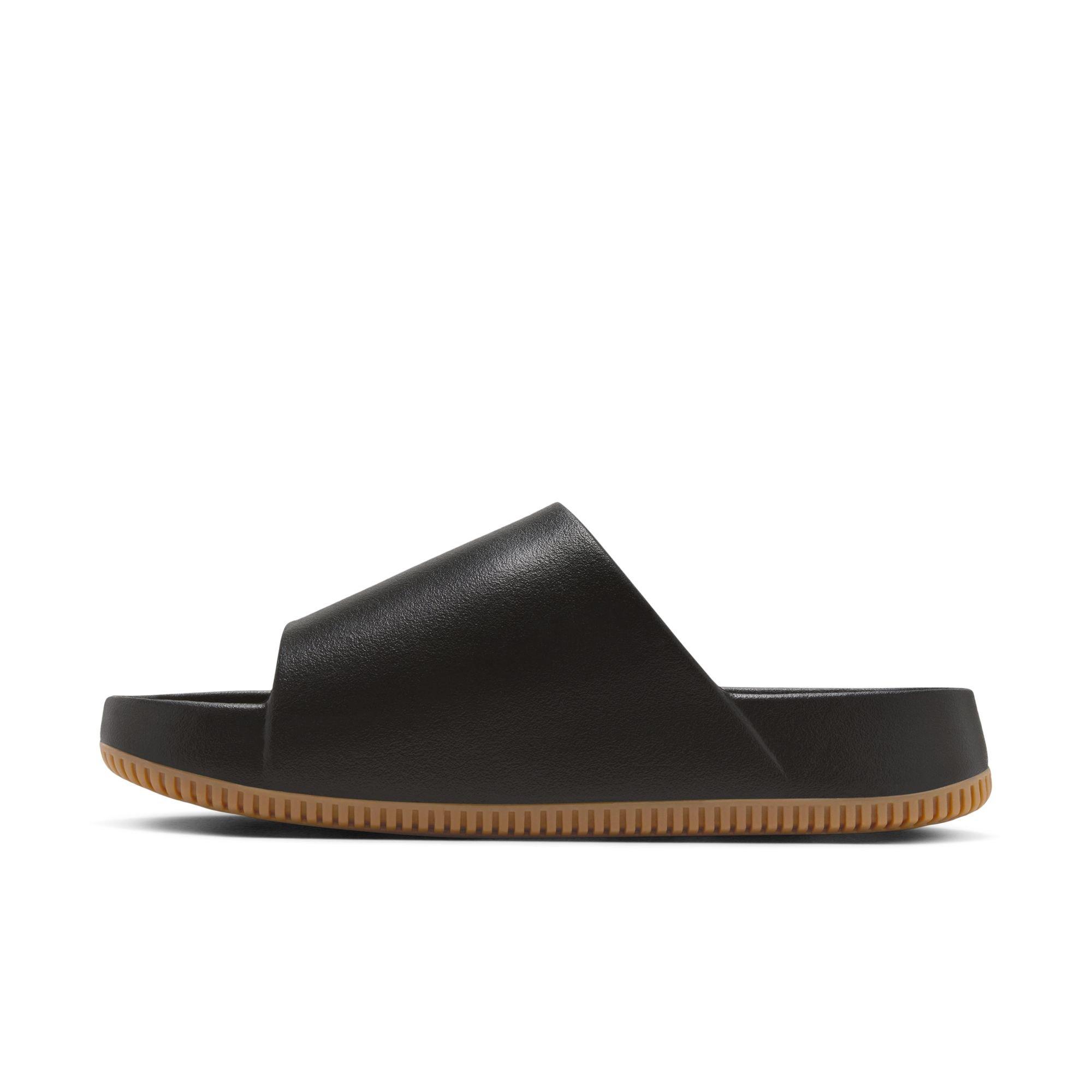 Nike Calm "Black/Gum Med Brown" Men's Slide - BLACK Thumbnail View 4