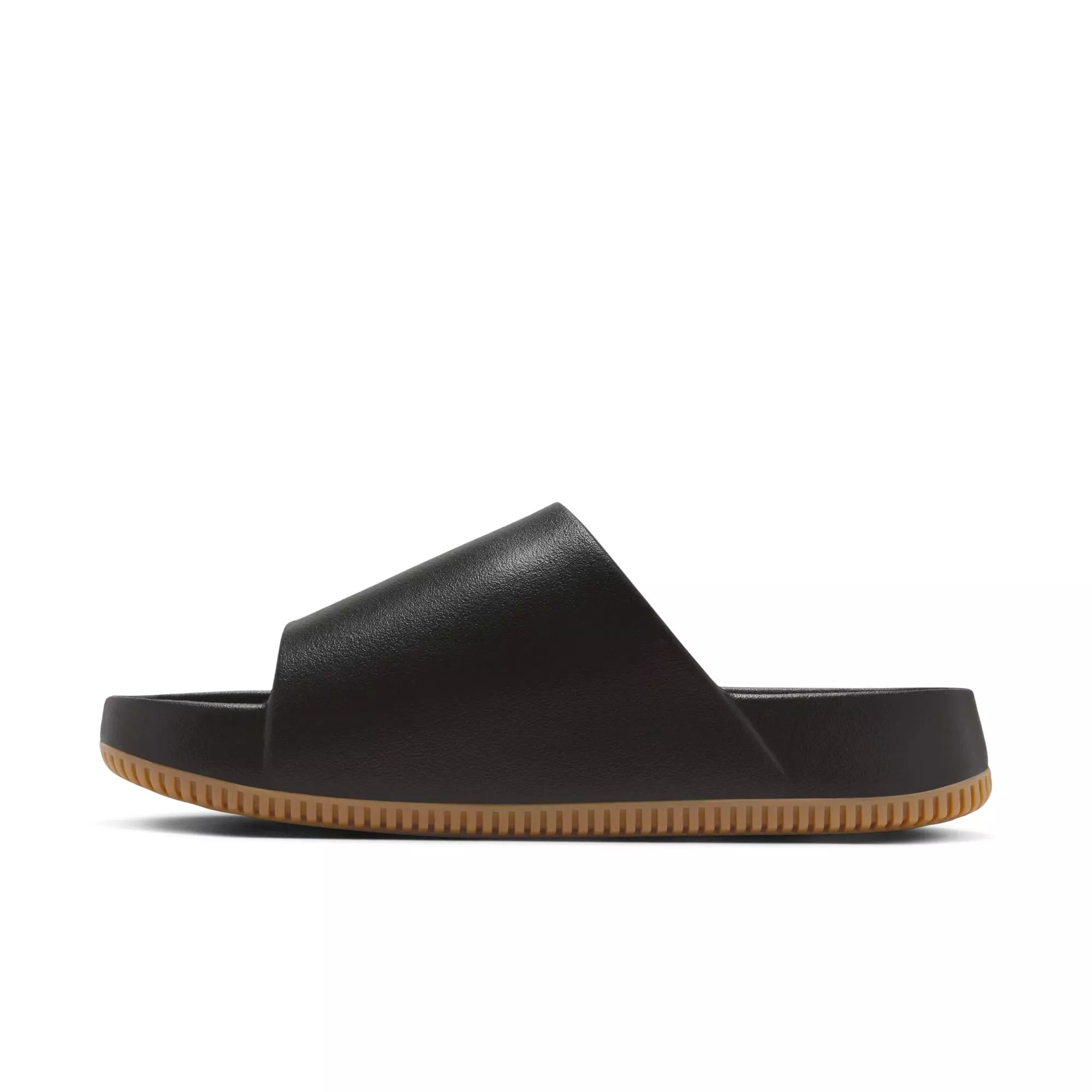 Nike Calm "Black/Gum Med Brown" Men's Slide - BLACK