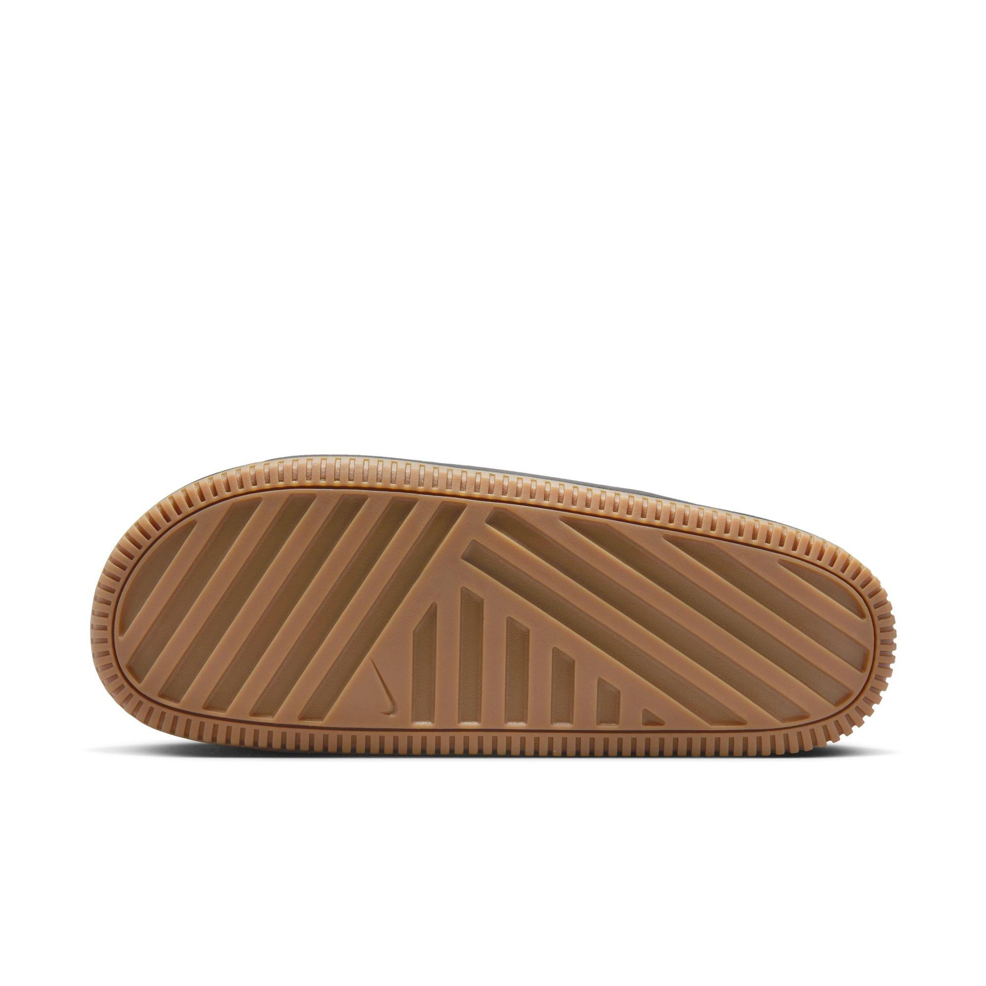 Nike Calm "Black/Gum Med Brown" Men's Slide - BLACK Thumbnail View 8