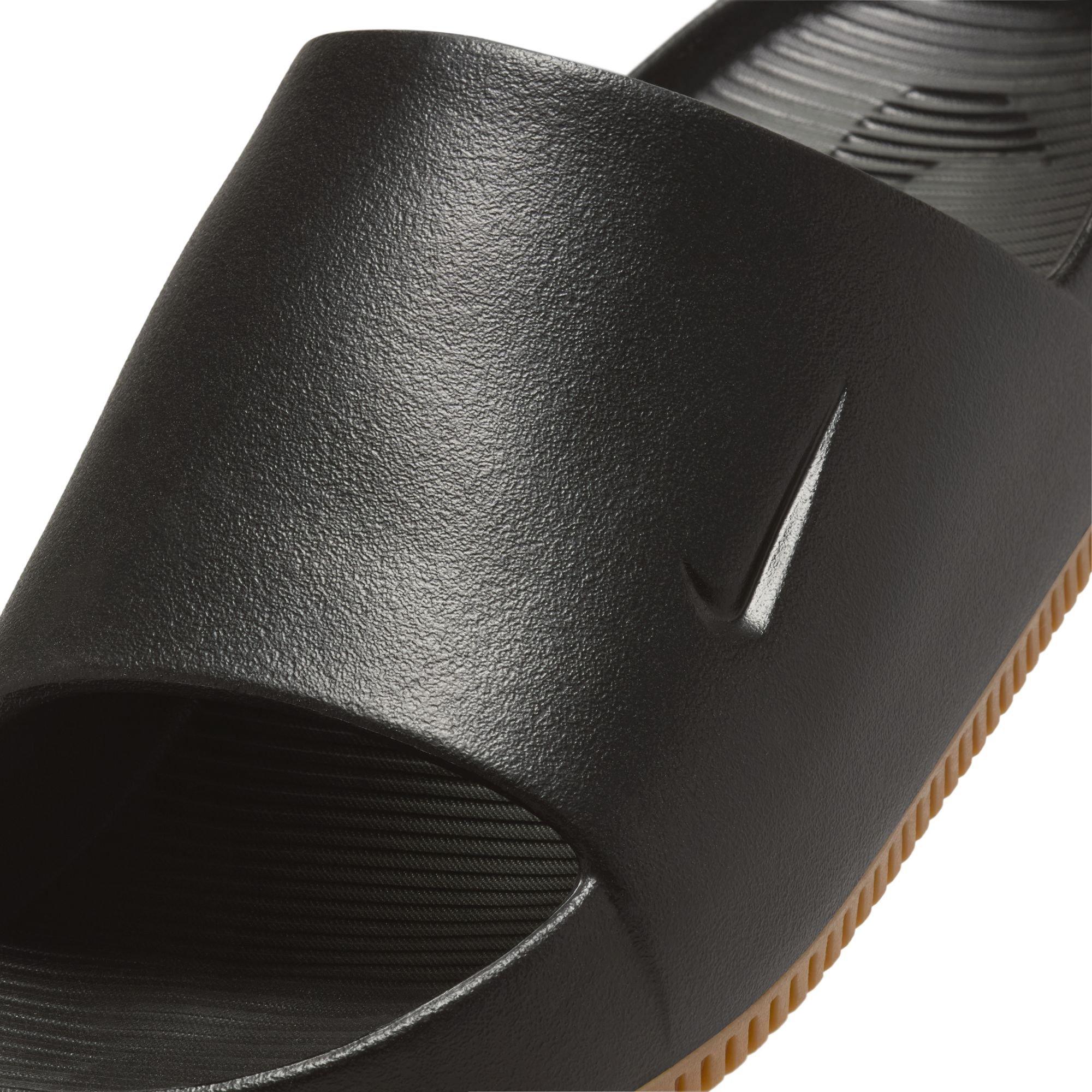 Nike Calm "Black/Gum Med Brown" Men's Slide - BLACK Thumbnail View 9