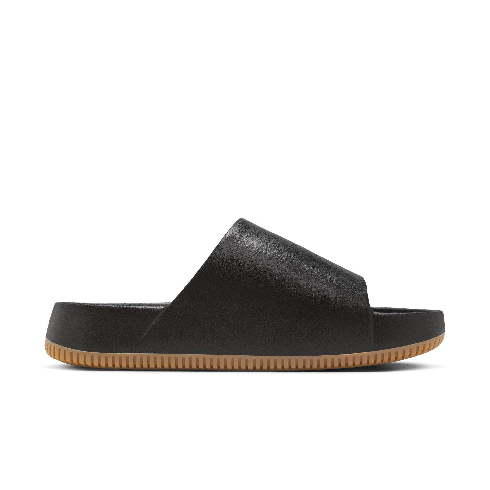 Nike Calm "Black/Gum Med Brown" Men's Slide - BLACK Thumbnail View 2