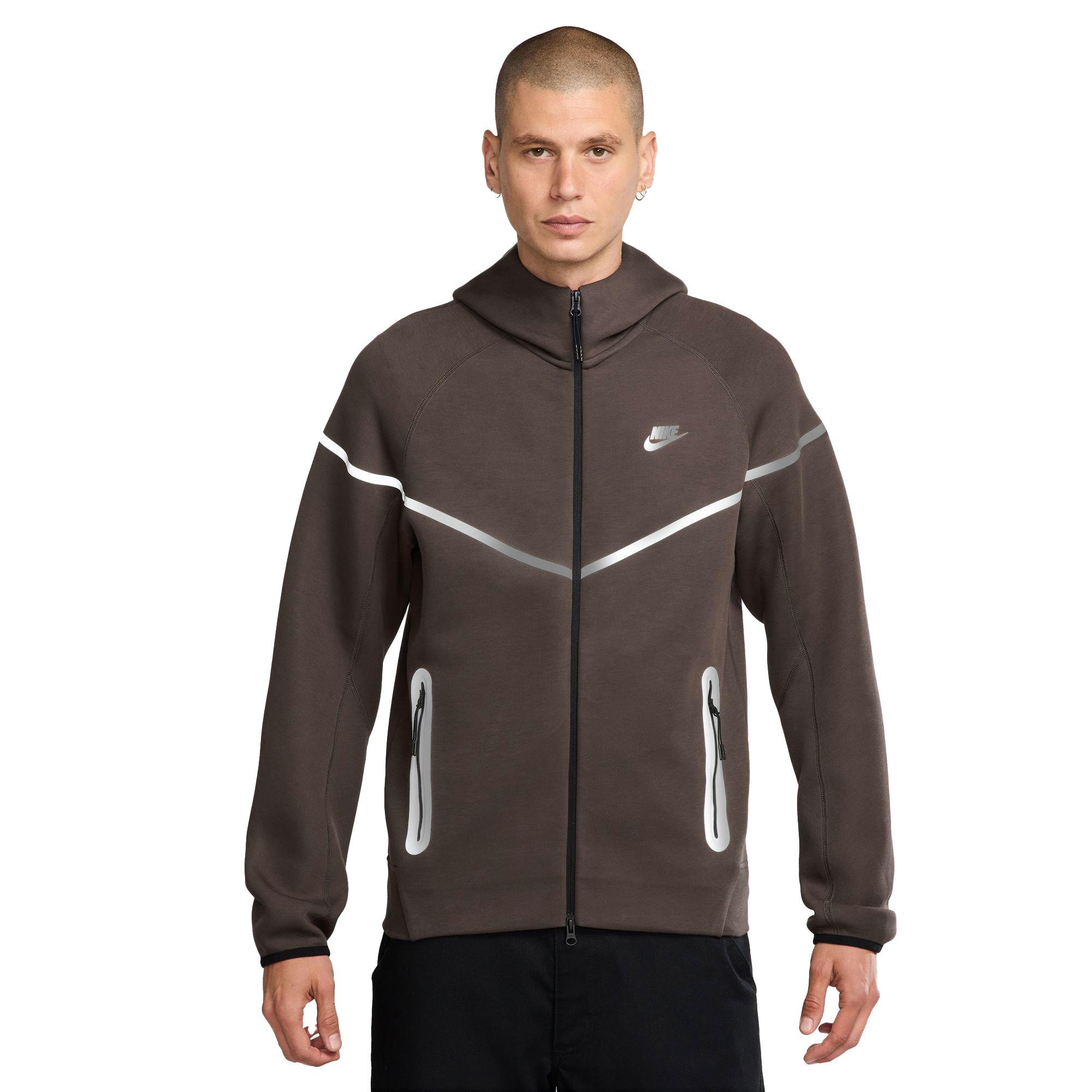 Nike Men's Sportswear Tech Fleece Full-Zip Windrunner Jacket - BROWN Thumbnail View 1