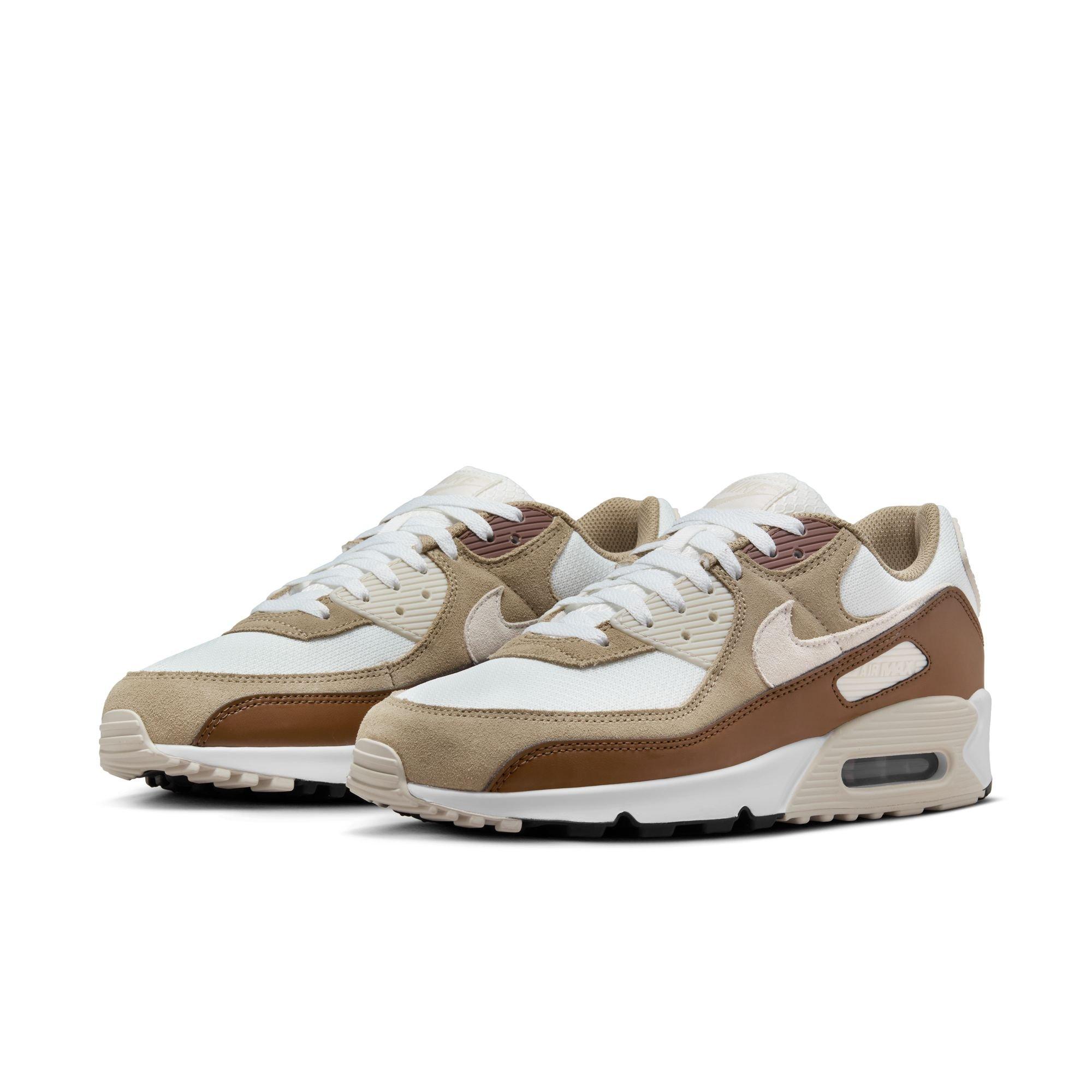 Nike Air Max 90 Men's "Summit White/Black/Khaki/Lt Orewood Brn" Shoe