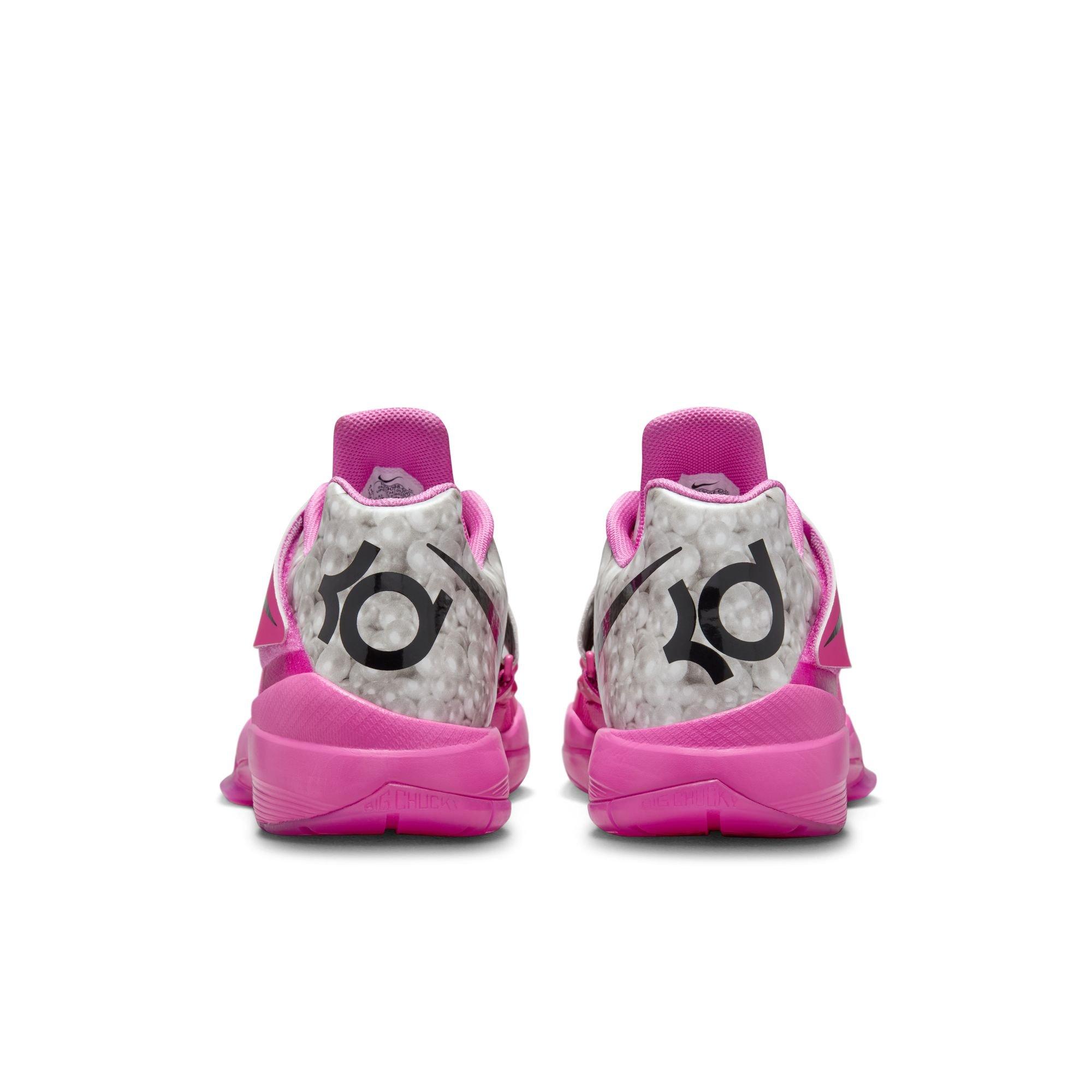 Nike KD 4 "Aunt Pearl" Men's Basketball Shoe - PINK Thumbnail View 9