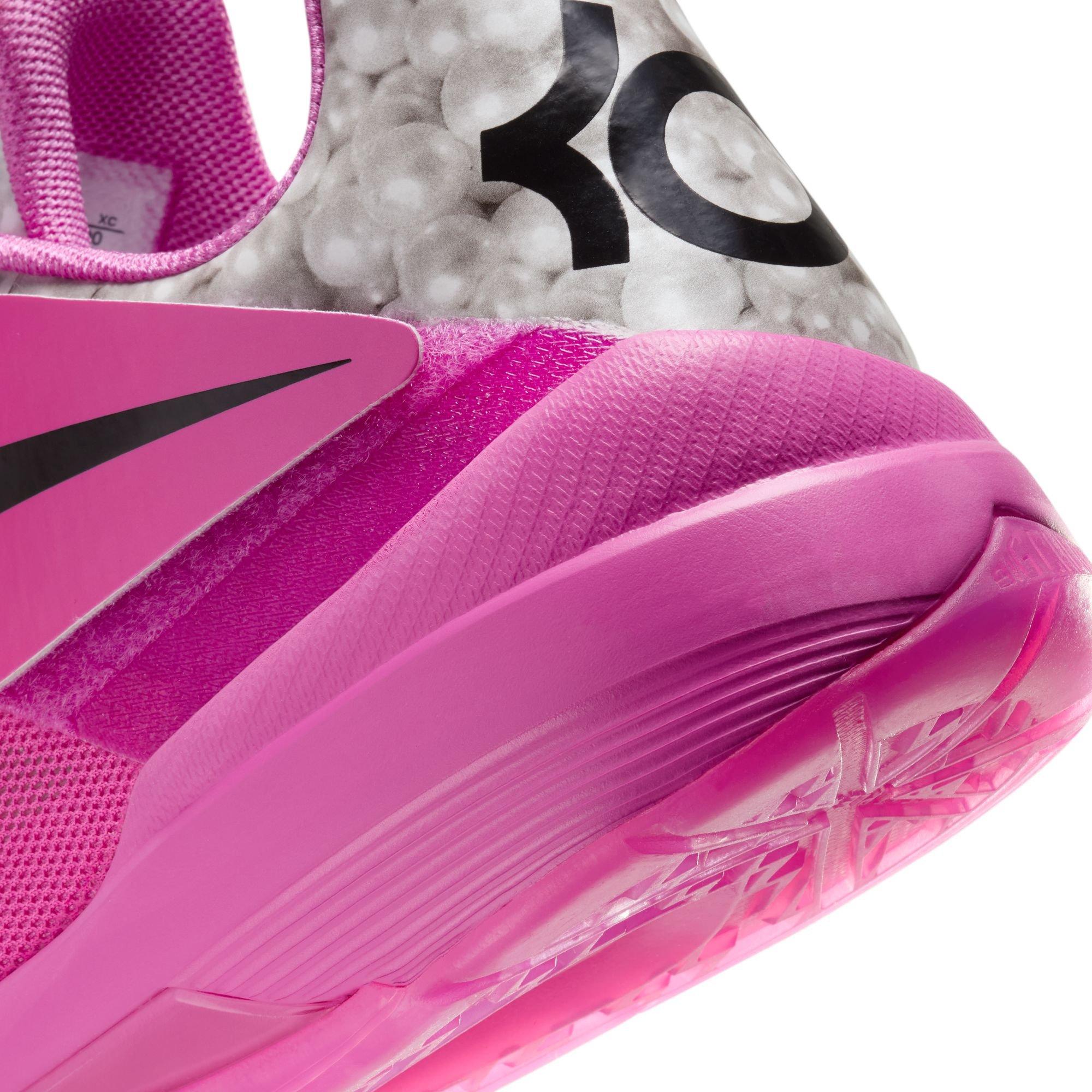 Nike KD 4 "Aunt Pearl" Men's Basketball Shoe - PINK Thumbnail View 5
