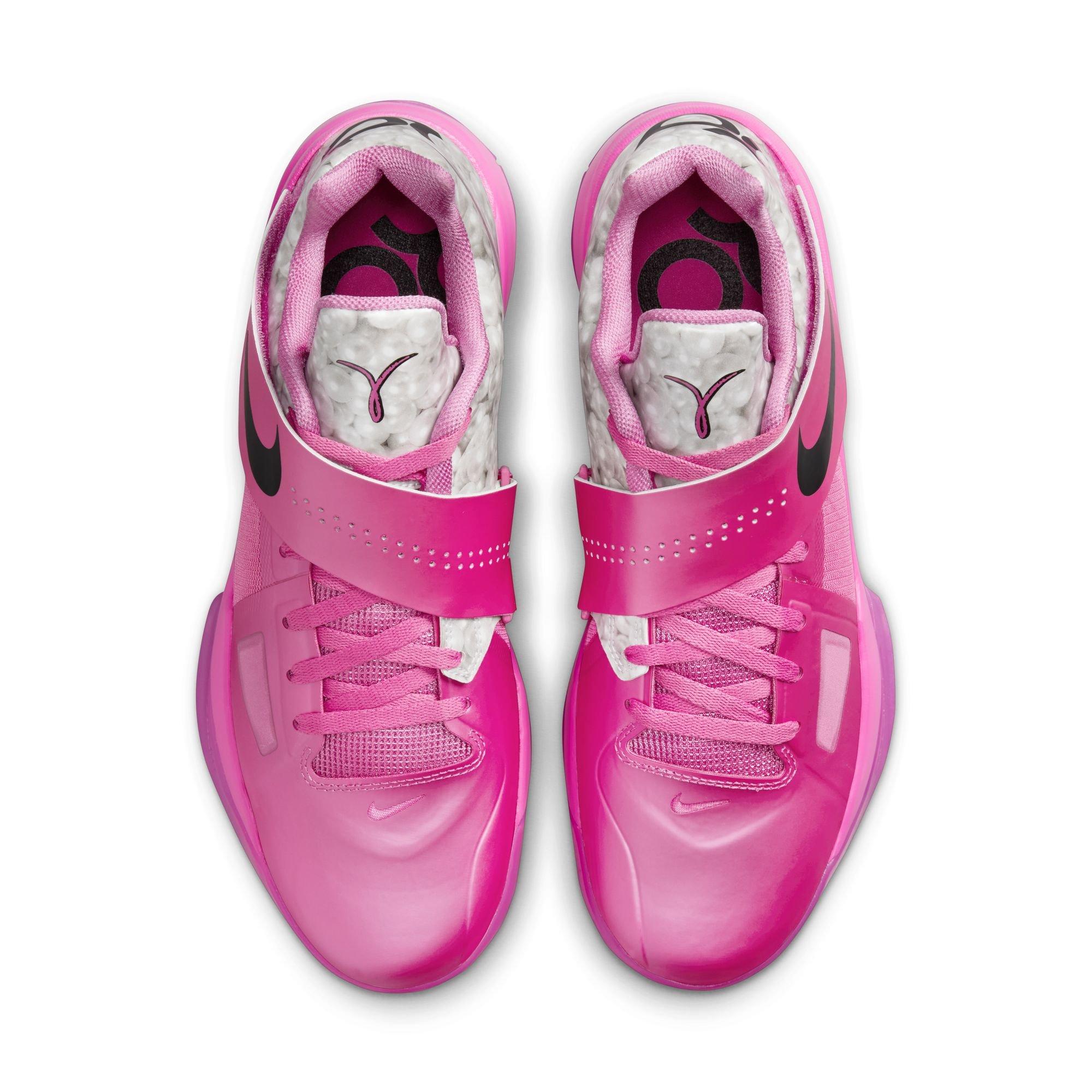 Nike KD 4 "Aunt Pearl" Men's Basketball Shoe - PINK Thumbnail View 10