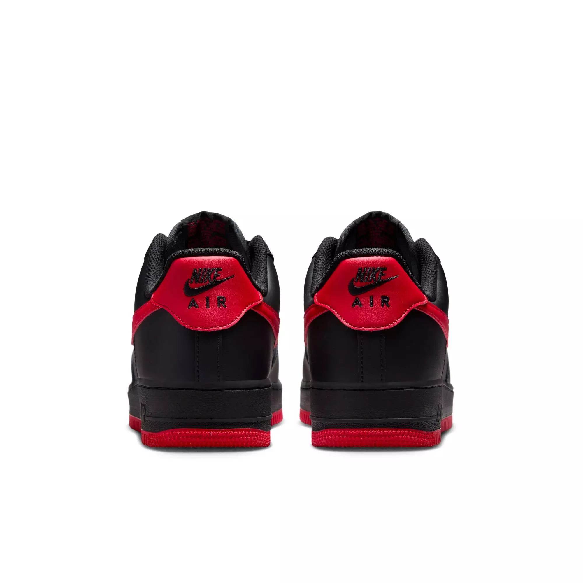 Nike Air Force 1 '07 "Black/University Red/Black" Men's Shoe - BLACK/RED
