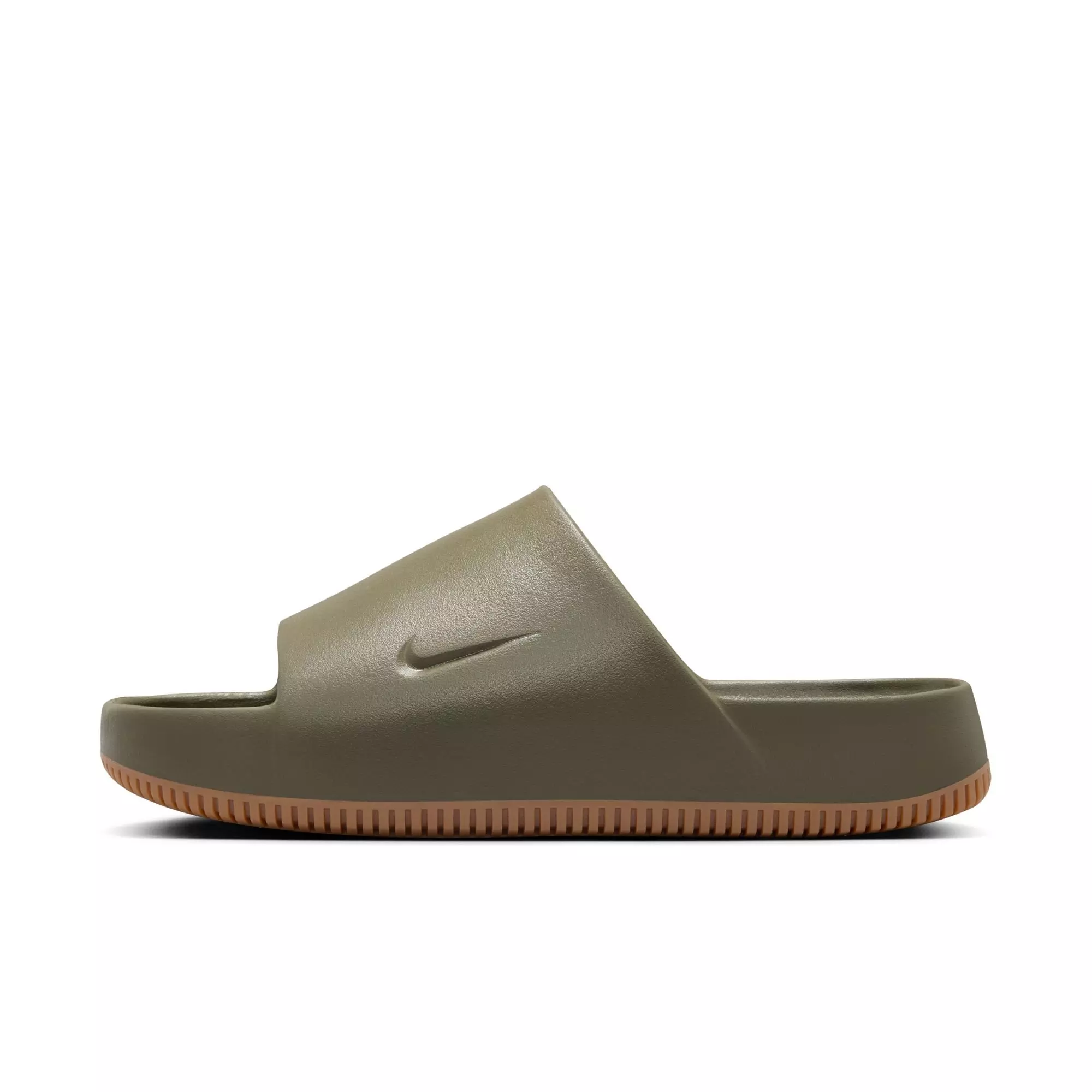 Nike Calm "Medium Olive/Gum Med Brown" Men's Slide - GREEN