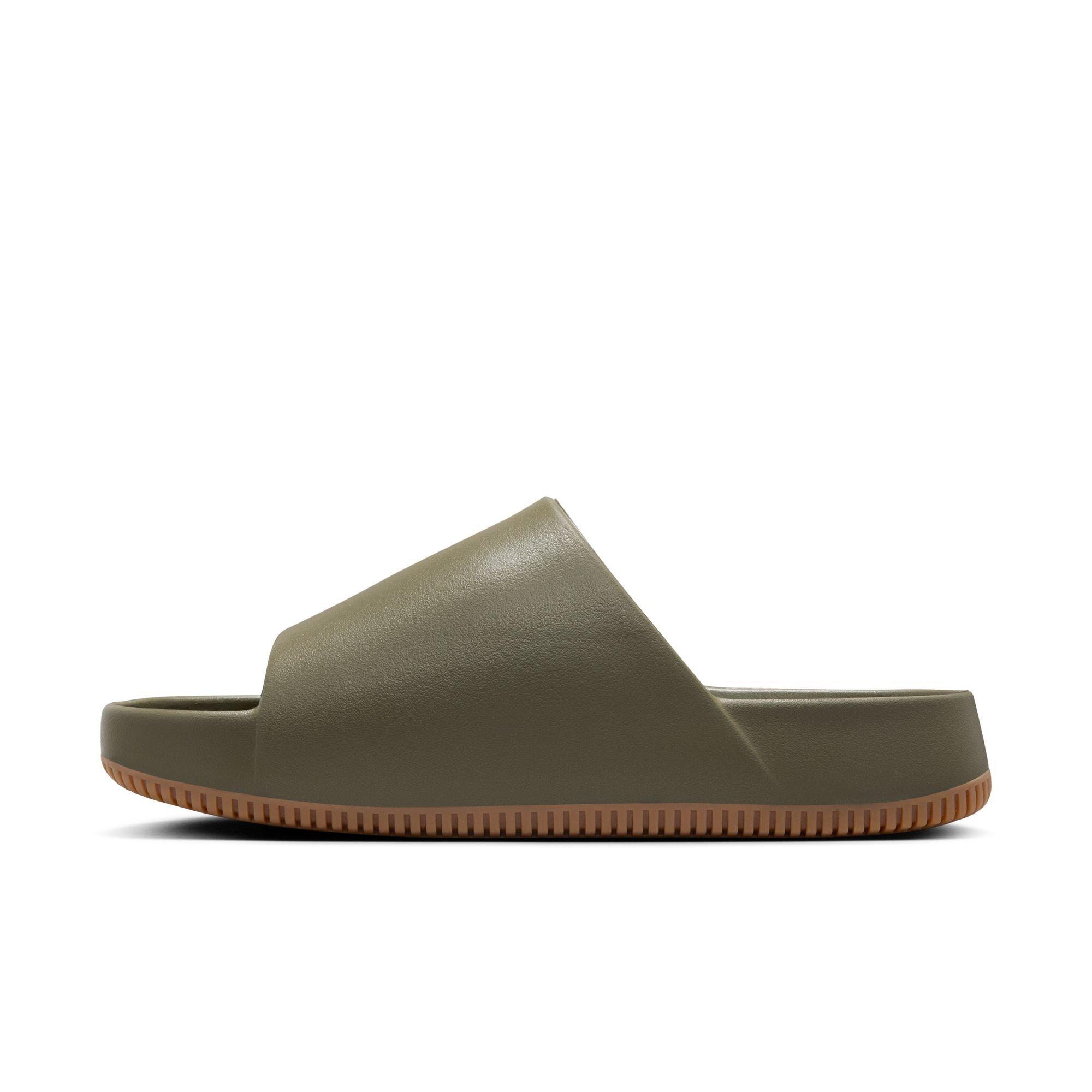 Nike Calm "Medium Olive/Gum Med Brown" Men's Slide - GREEN Thumbnail View 4