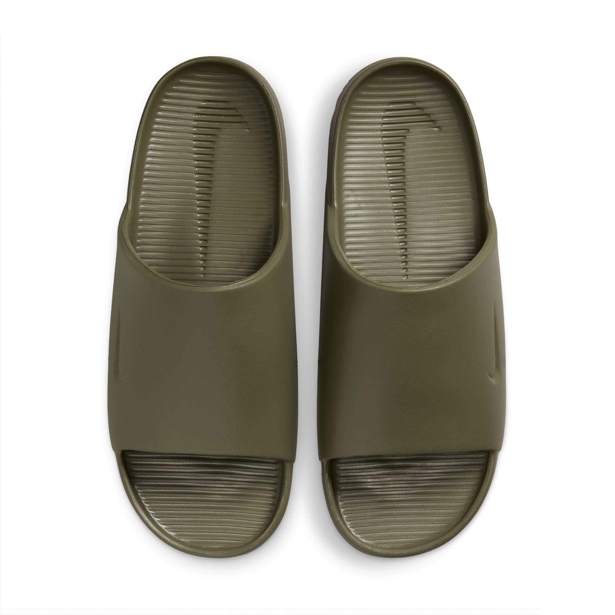 Nike Calm "Medium Olive/Gum Med Brown" Men's Slide - GREEN Thumbnail View 6