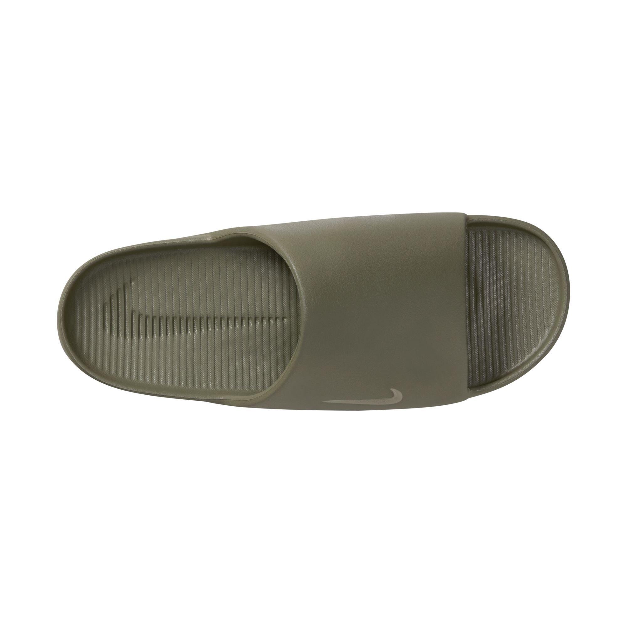 Nike Calm "Medium Olive/Gum Med Brown" Men's Slide - GREEN Thumbnail View 7