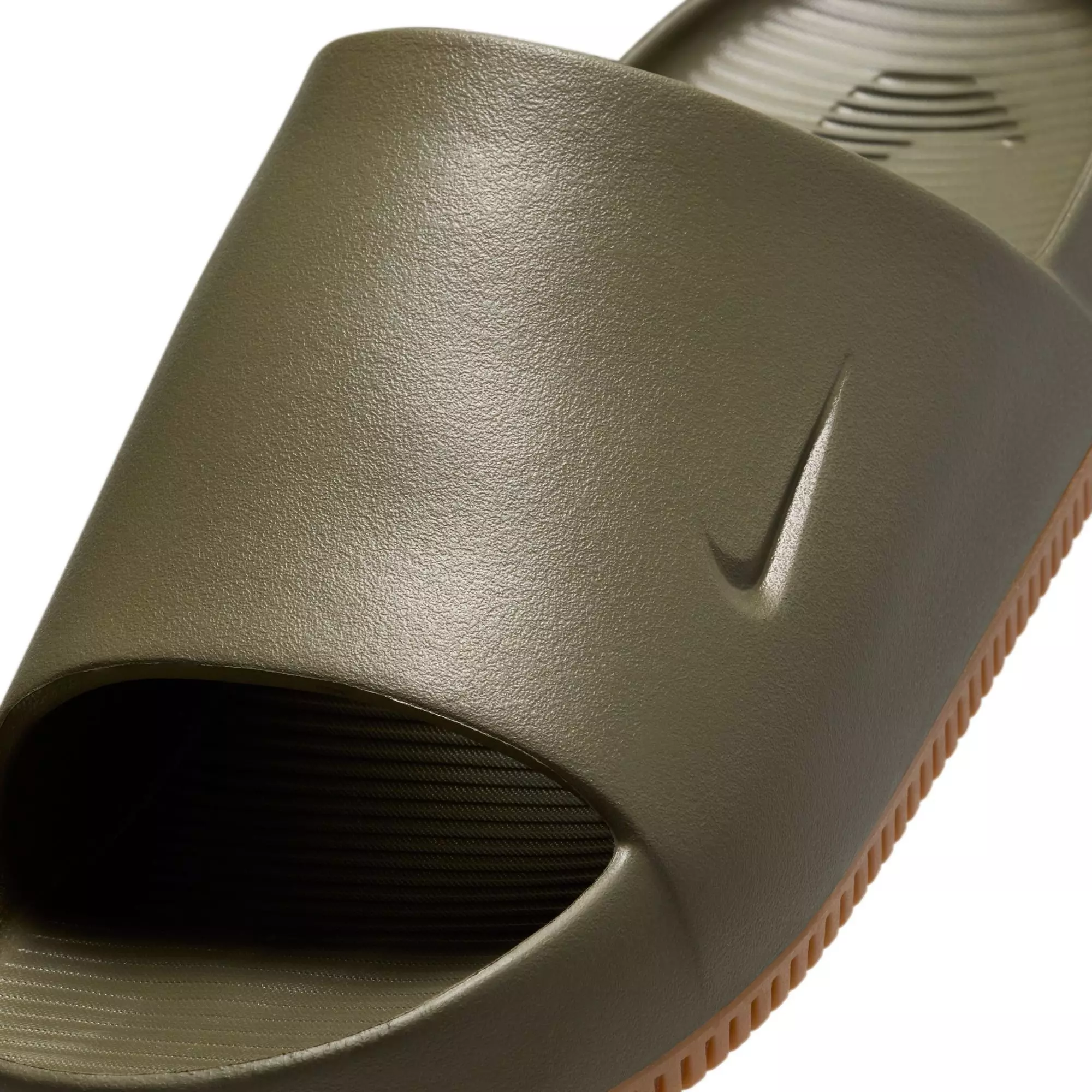 Nike Calm "Medium Olive/Gum Med Brown" Men's Slide - GREEN