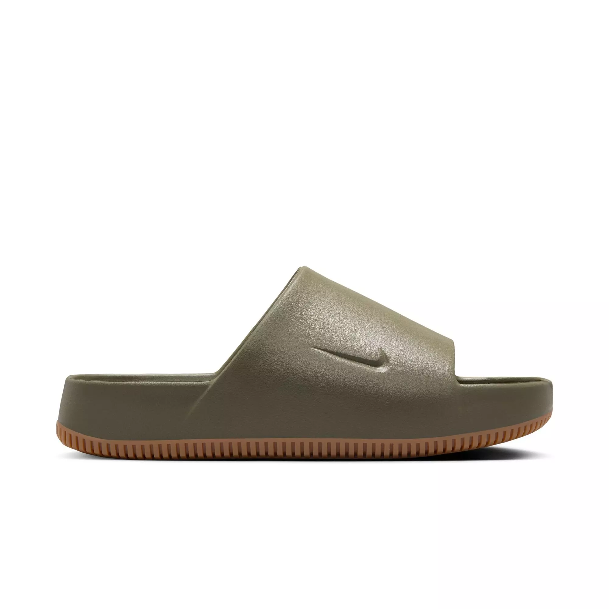 Nike Calm "Medium Olive/Gum Med Brown" Men's Slide - GREEN