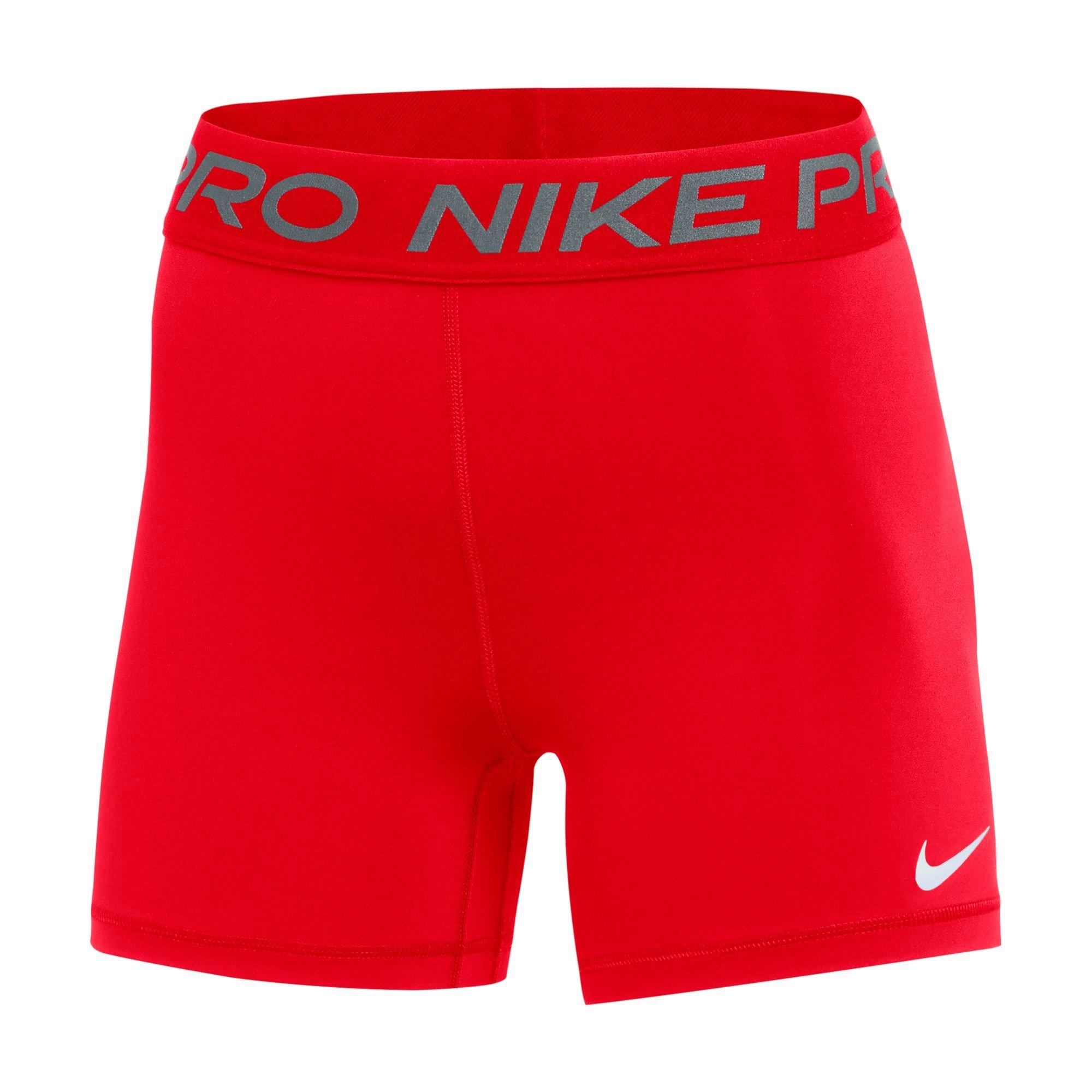 Nike Women's Pro 365 5" Shorts - RED Thumbnail View 1