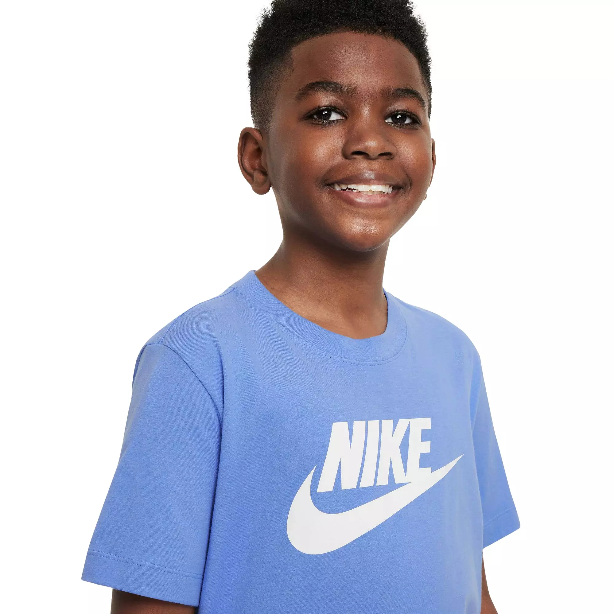Nike Big Boys' Sportswear Futura Tee - BLUE