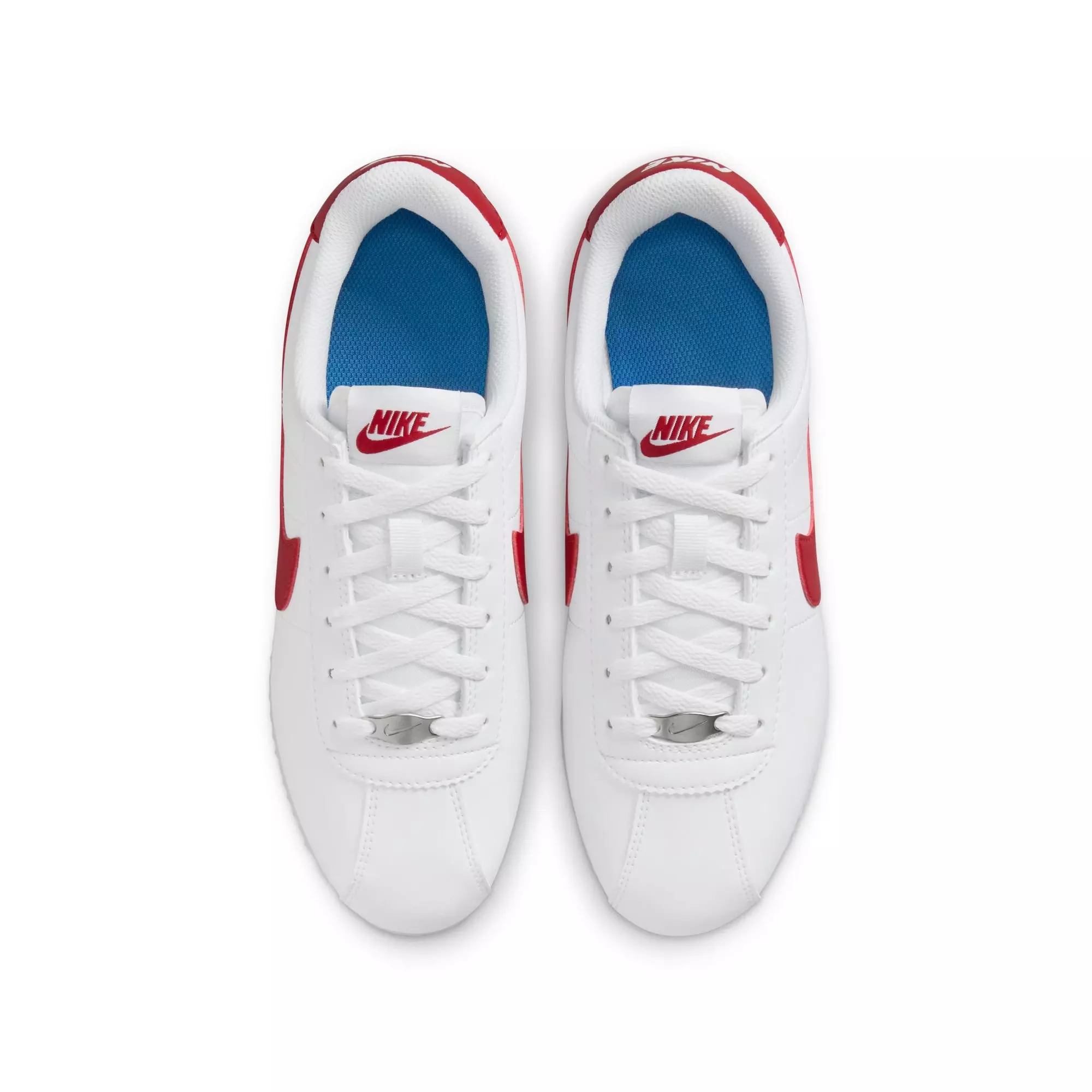 Nike Cortez "Forrest Gump" Grade School Kids' Shoe - WHITE/RED