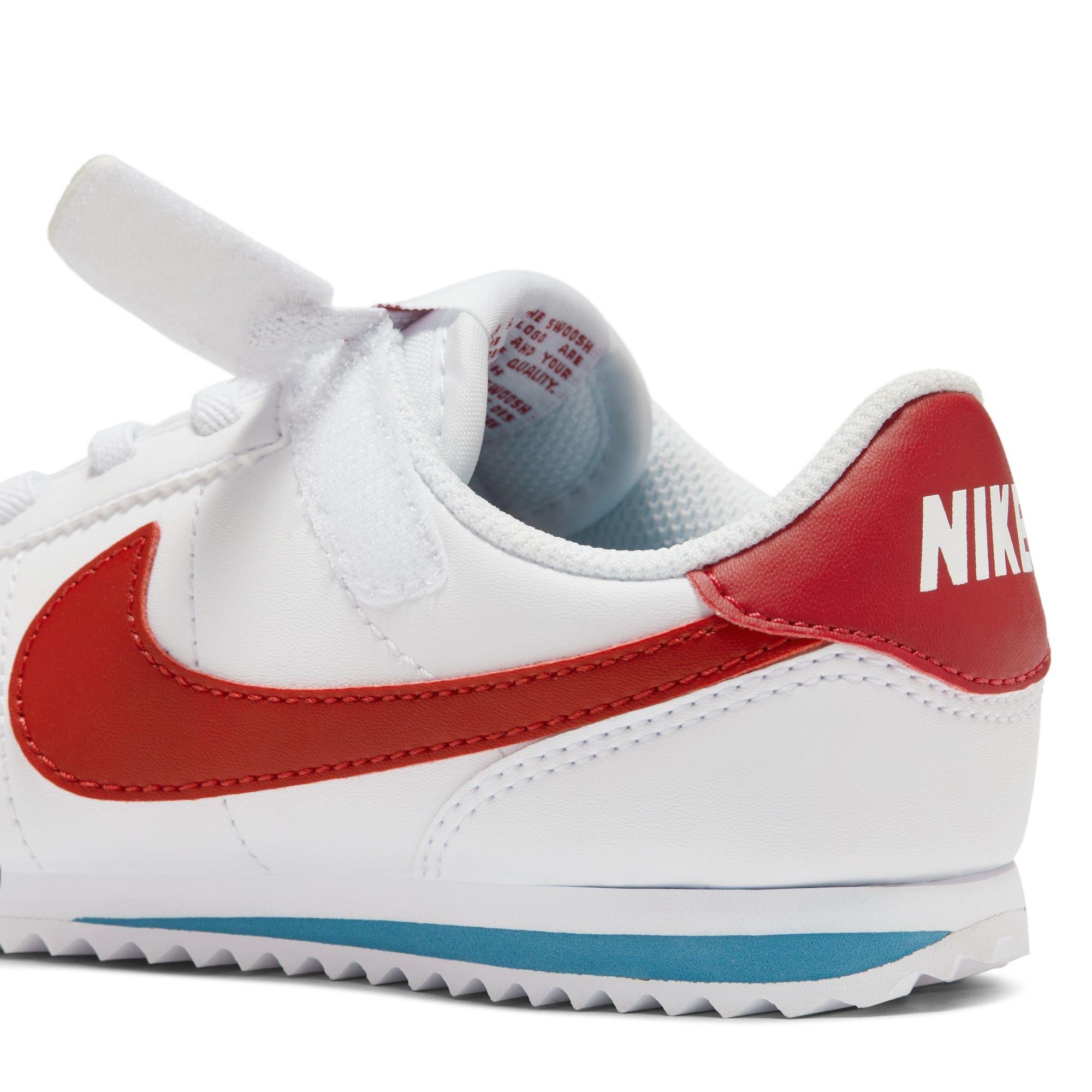 Nike Cortez EasyOn "White/Varsity Red/Varsity Blue" Toddler Boys' Shoe - WHITE/RED Thumbnail View 12