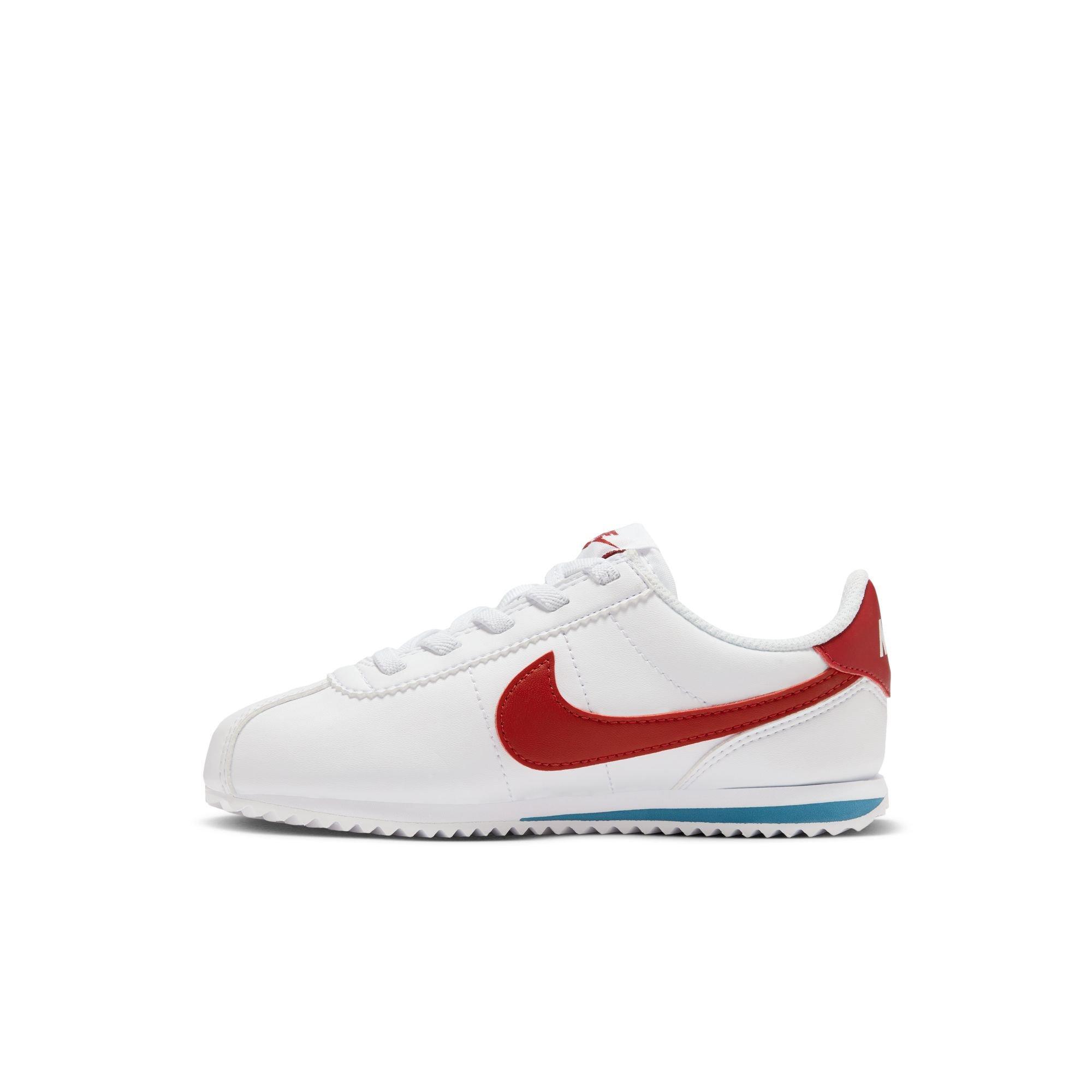 Nike Cortez EasyOn "White/Varsity Red/Varsity Blue" Toddler Boys' Shoe - WHITE/RED Thumbnail View 4