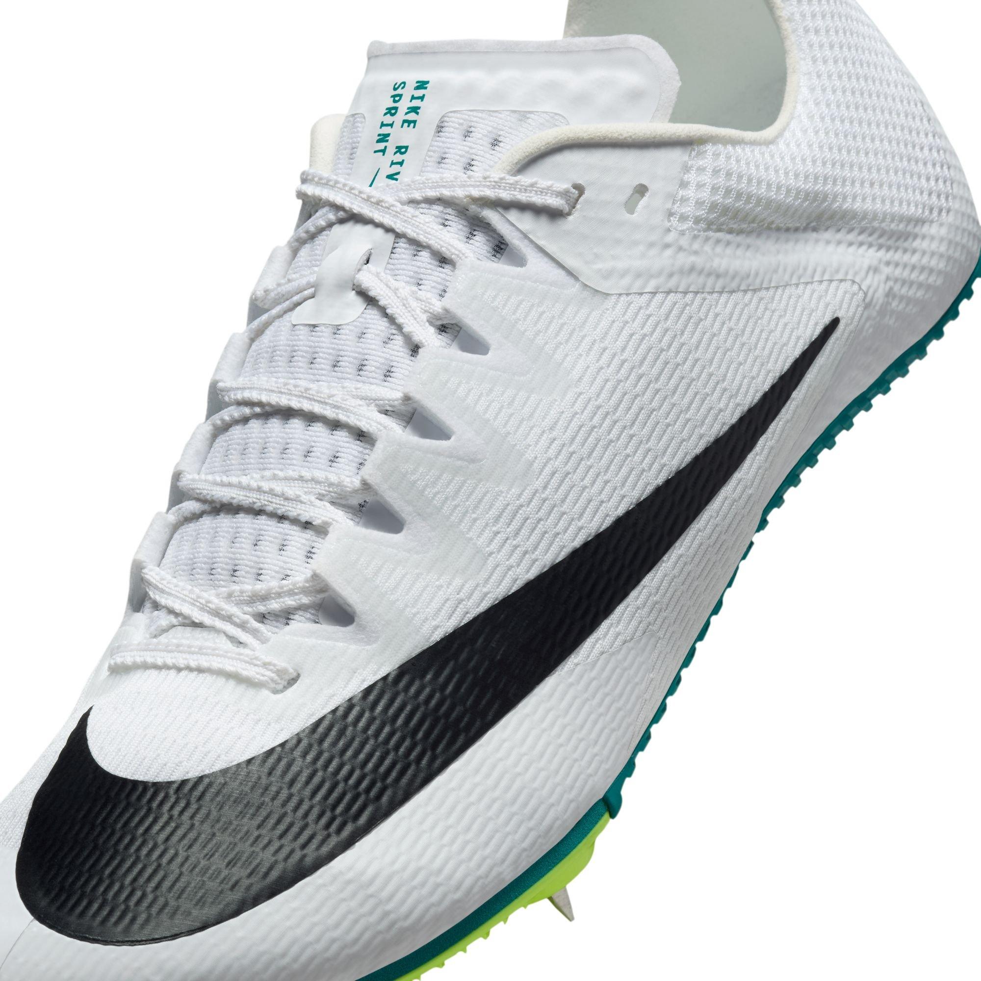 NEW NIKE men\'s rival sprint shoe in white/black bright spruce vapor green Nike Rival Sprint Track Spike White/Black/Vapor Green | Hibbett main image 4