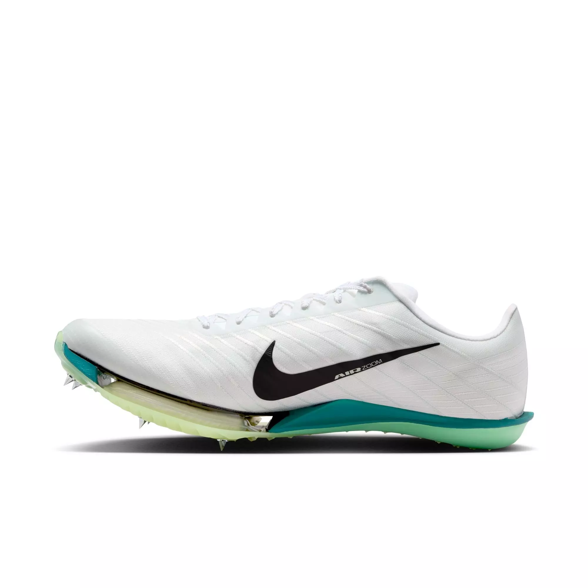 Nike Maxfly 2 "White/Black/Bright Spruce/Barely Green" Men's Track Spike - WHITE/GREEN