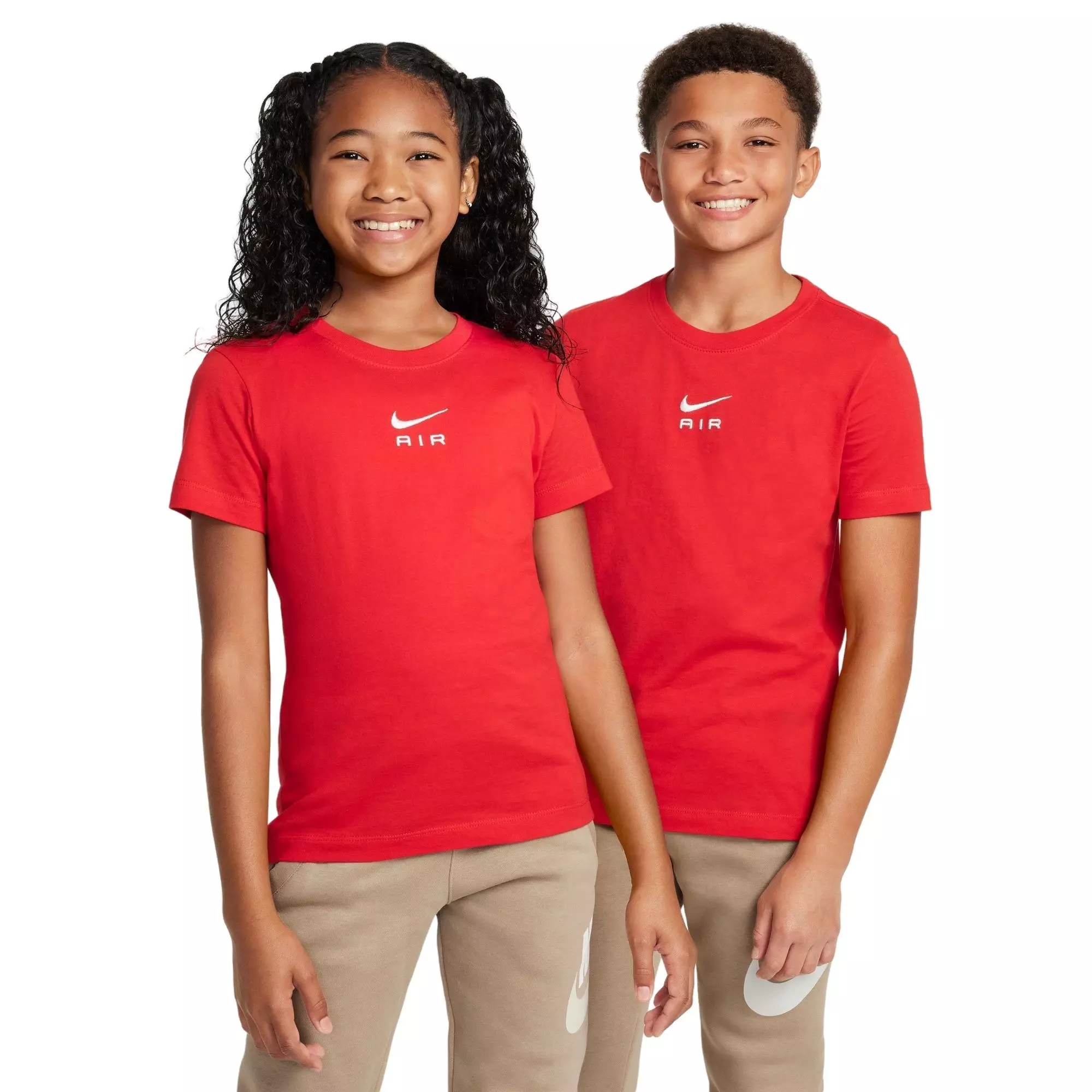 Nike Big Boys' Sportswear Air Tee - RED