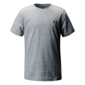 New Balance Big Boys' Patch Tee - Heather Grey