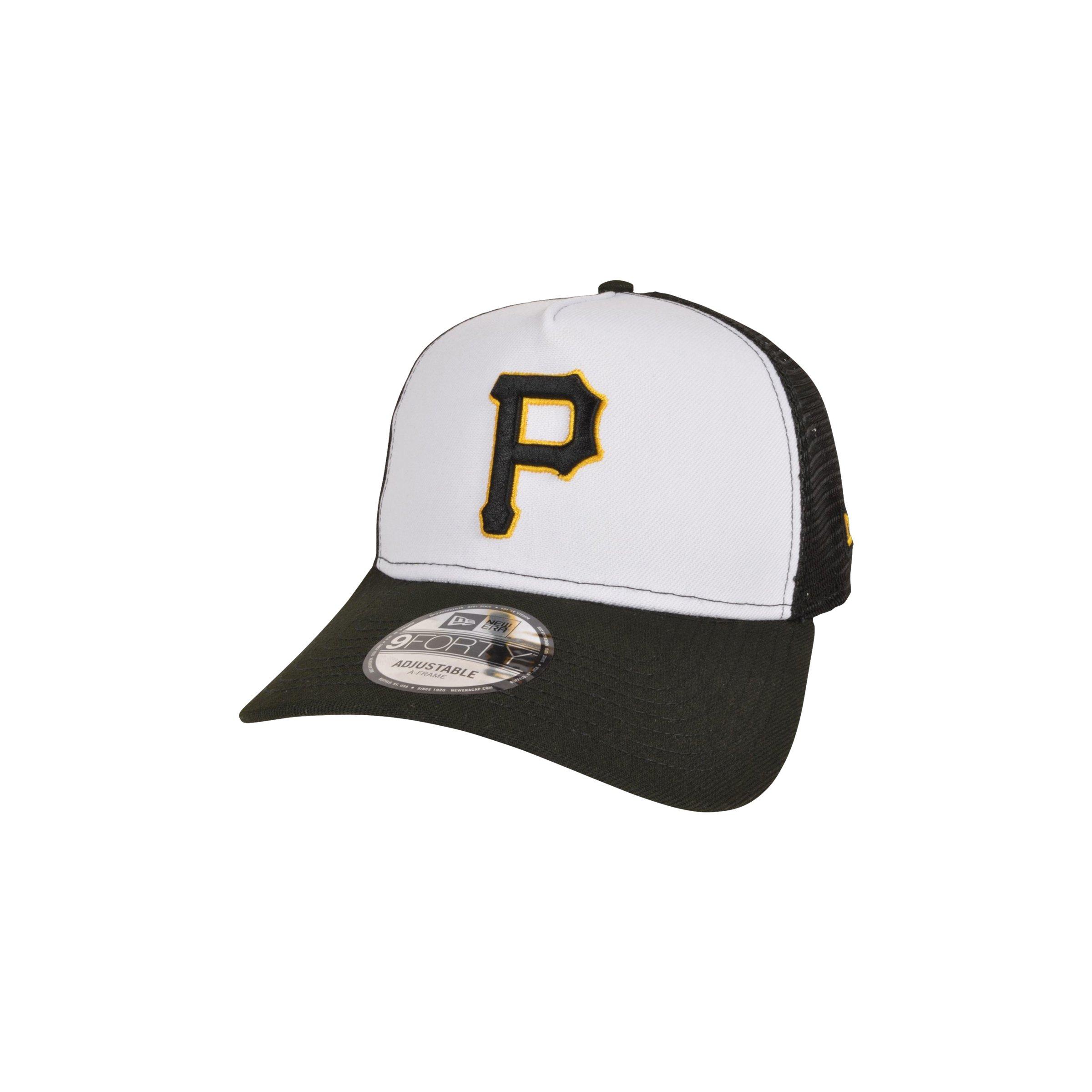 New Era Pittsburgh Pirates 9FORTY Adjustable Hat-Black - BLACK Thumbnail View 1