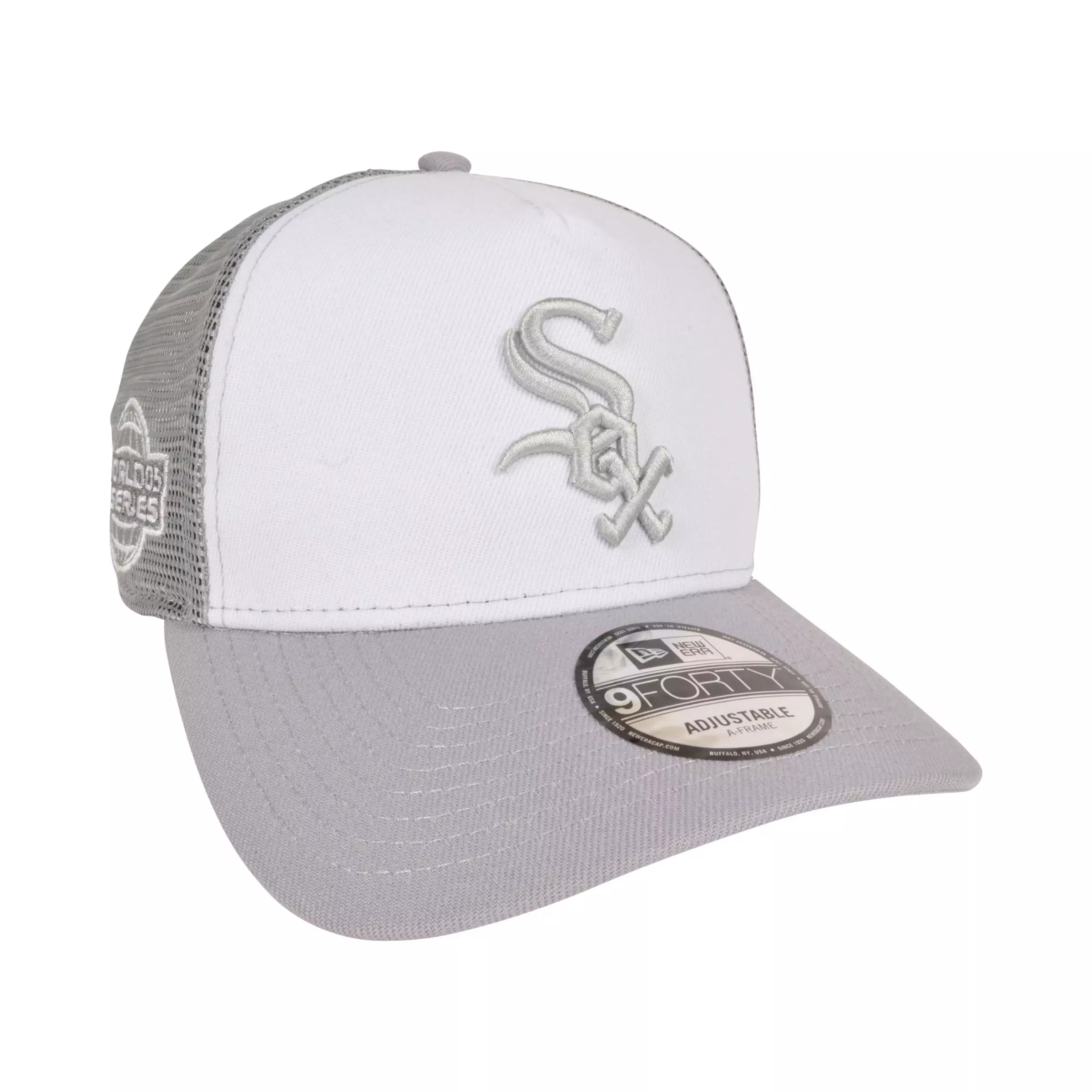 New Era Chicago White Sox 9FORTY Adjustable Hat-Grey