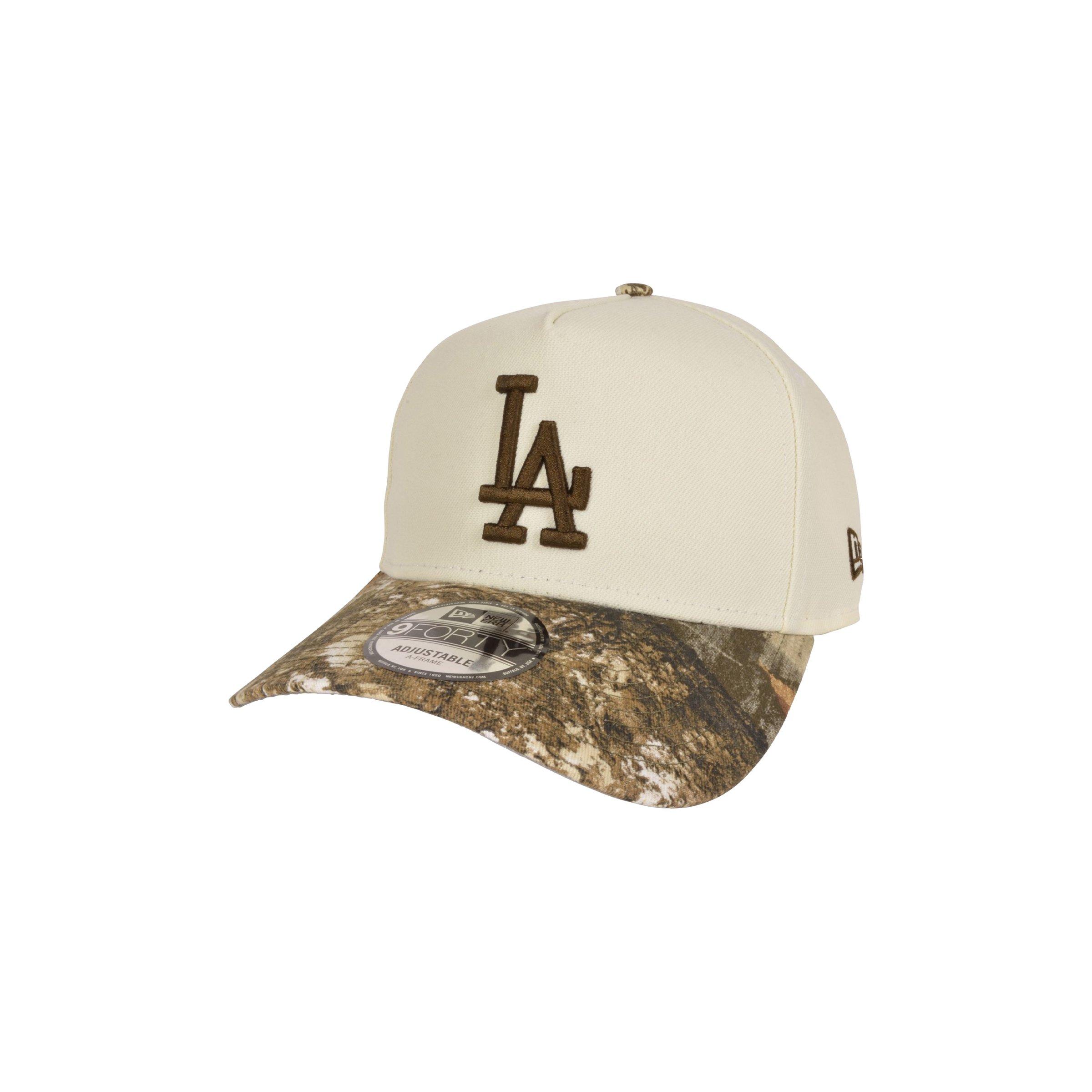 New Era Los Angeles Dodgers 9FORTY '20 World Series Snapback Hat - Cream/Camo - CREAM Thumbnail View 1