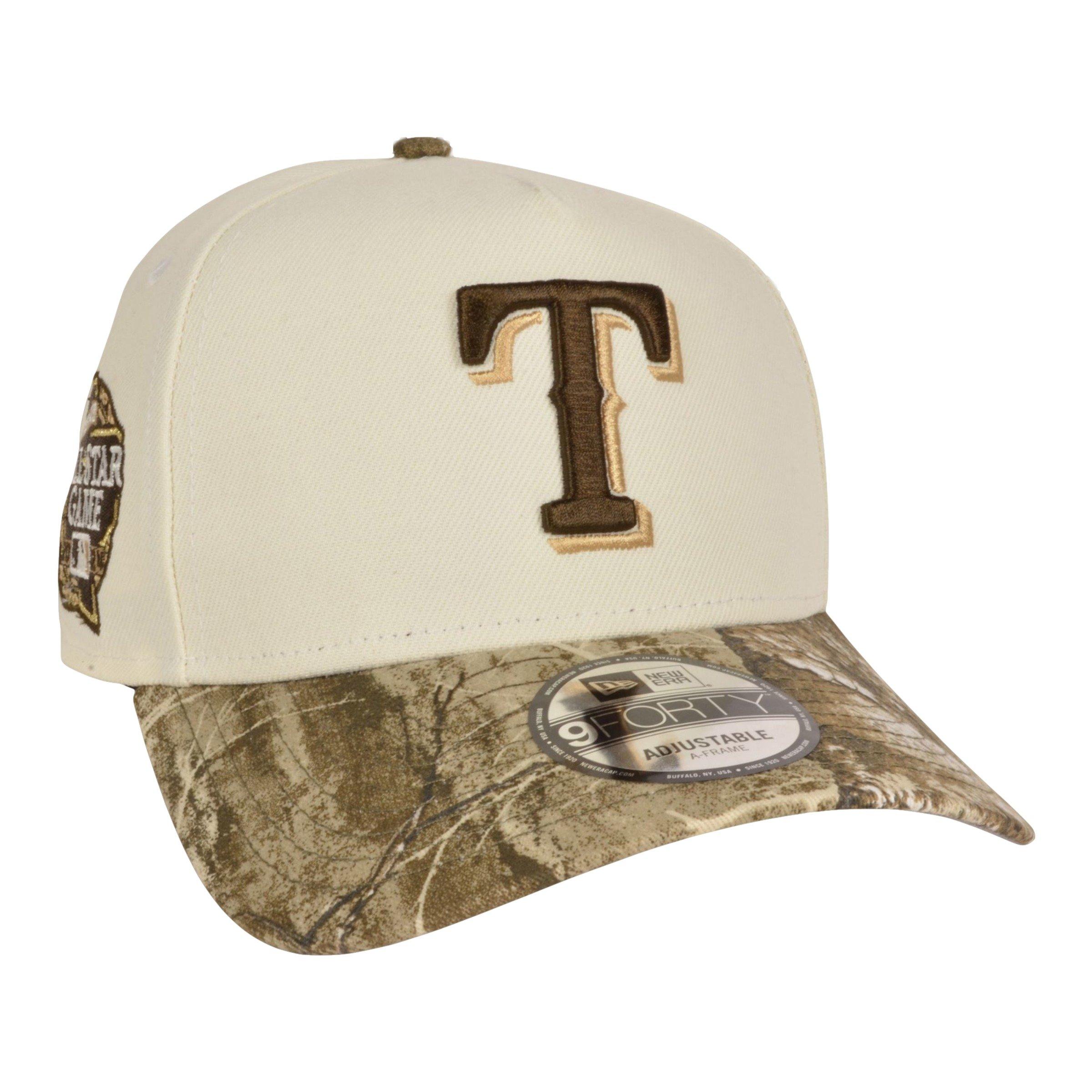 New Era Texas Rangers 9FORTY '24 All Star Game Cream/Camo Snapback Hat