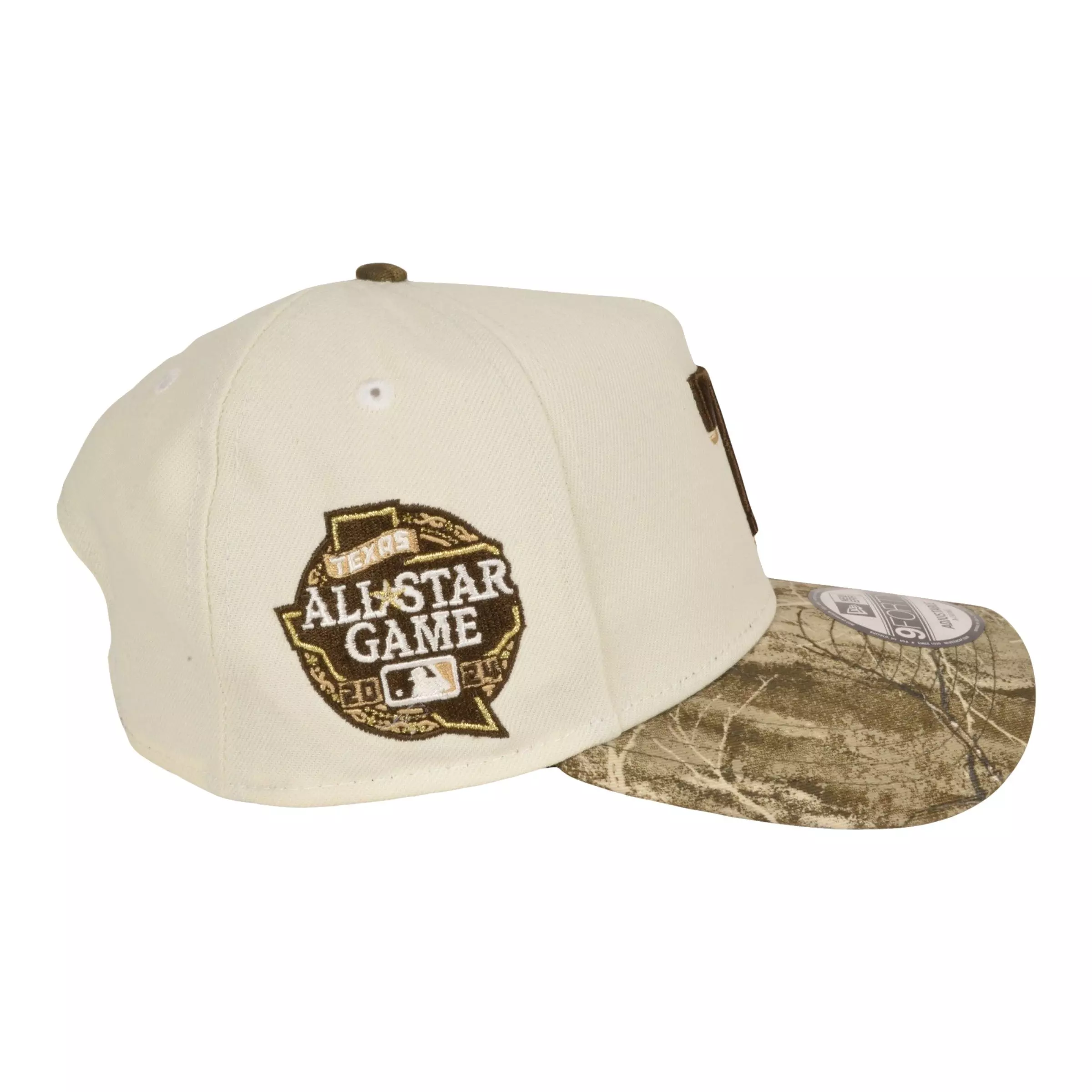 New Era Texas Rangers 9FORTY '24 All Star Game Snapback Hat-Cream/Camo - CREAM