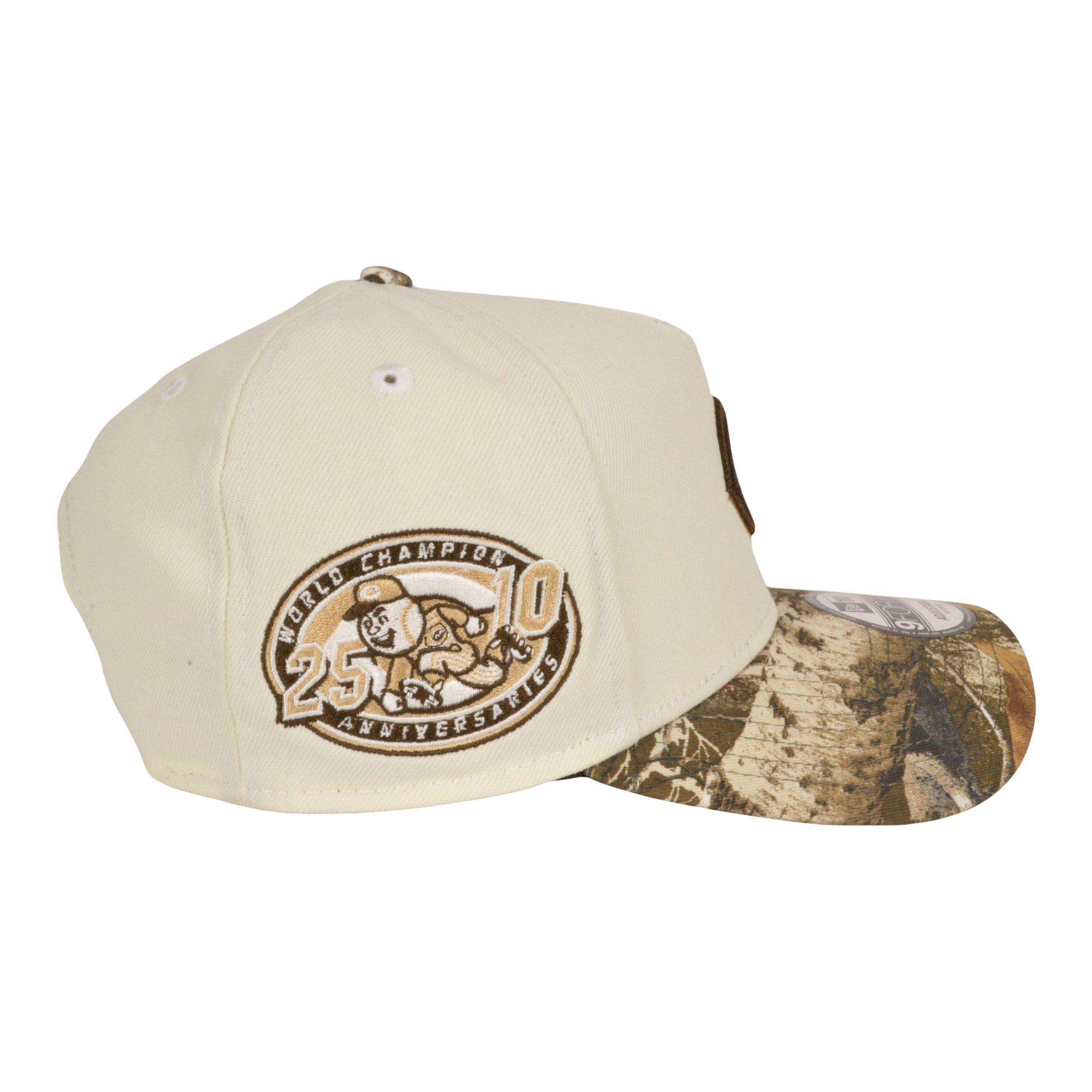 New Era Cincinnati Reds 9FORTY World Series Anniversary Snapback Hat - Cream/Camo - CREAM Thumbnail View 3