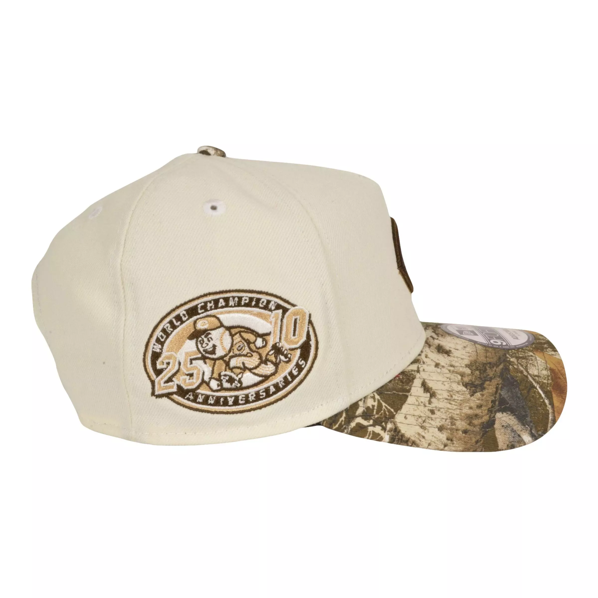 New Era Cincinnati Reds 9FORTY World Series Anniversary Snapback Hat - Cream/Camo - CREAM