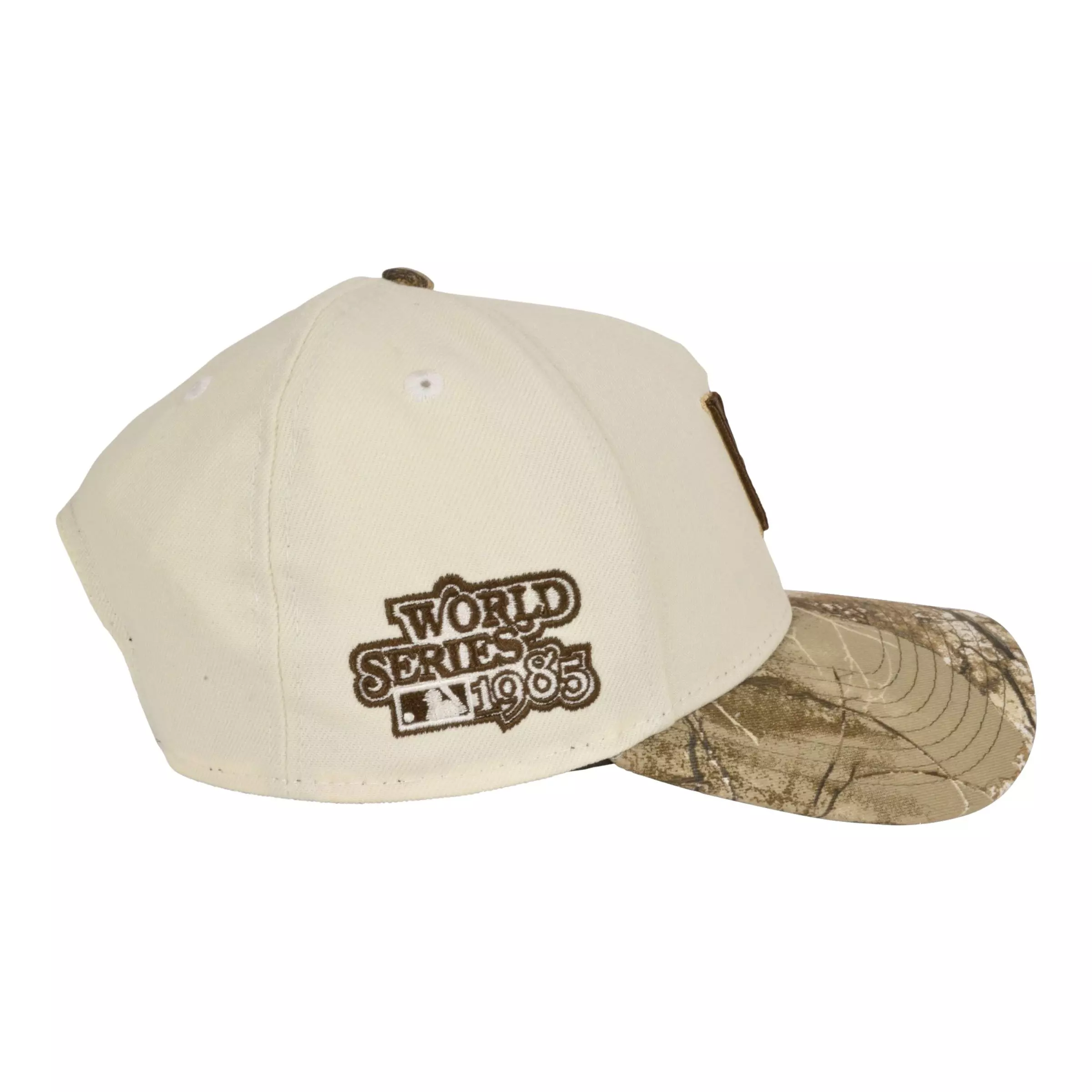 New Era Kansas City Royals 9FORTY '85 World Series Snapback Hat-Cream/Camo - CREAM