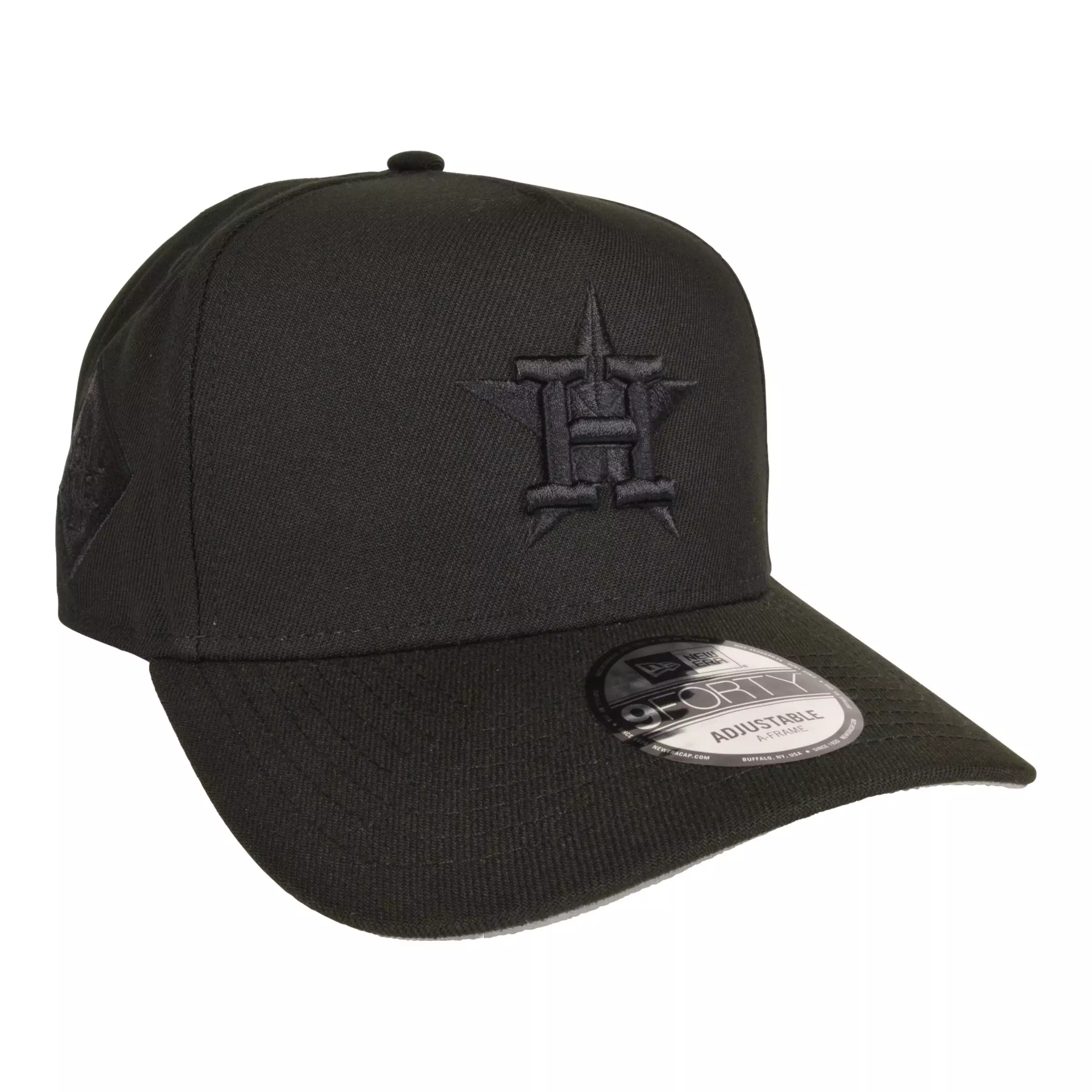 New Era Houston Astros 9FORTY '17 World Series Snapback - Triple Black - BLACK