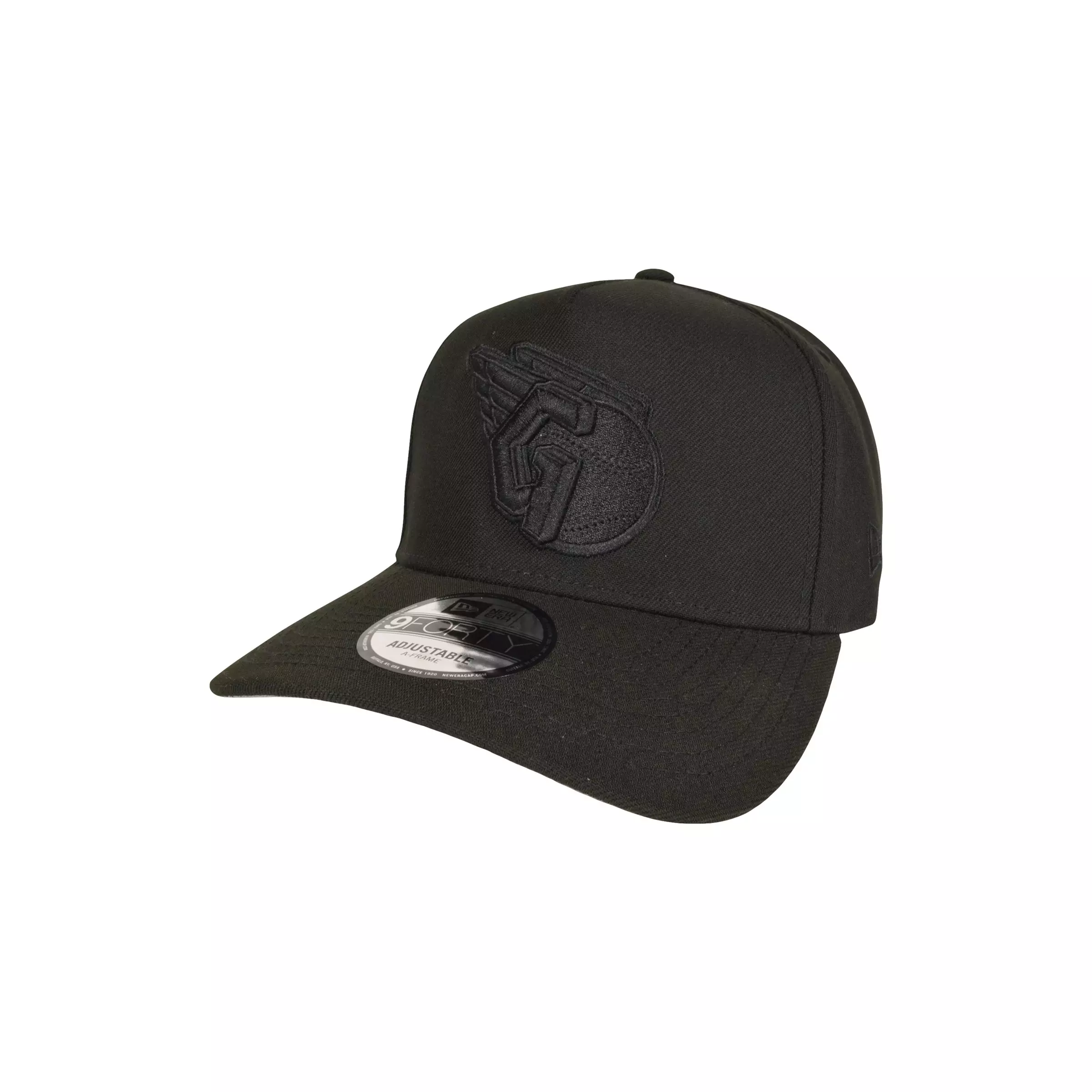 New Era Cleveland Guardians 9FORTY Progressive Field Snapback-Triple Black - BLACK