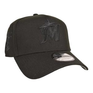 New Era Miami Marlins 9FORTY Snapback Hat-Black