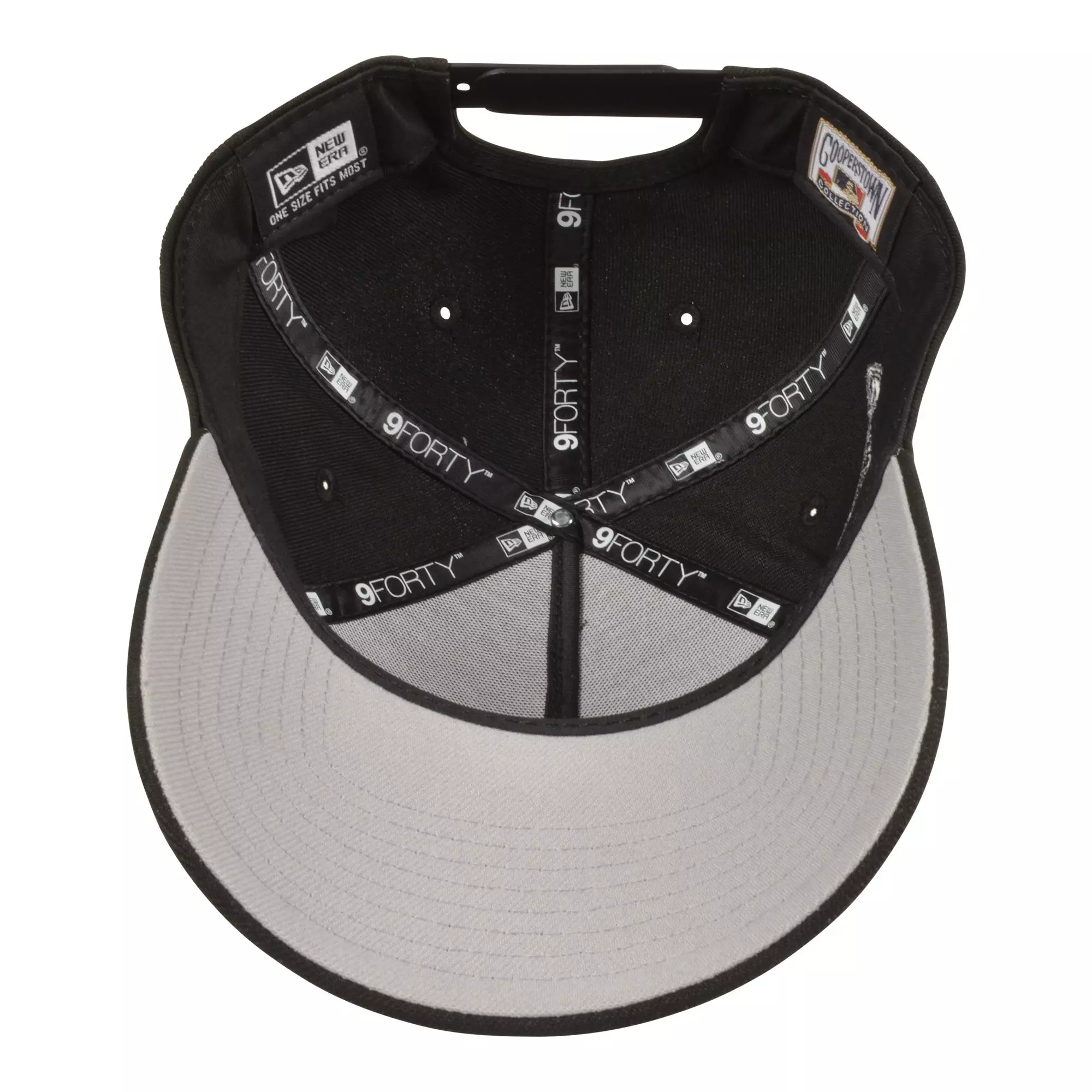 New Era Miami Marlins 9FORTY Snapback Hat - Black - CREAM