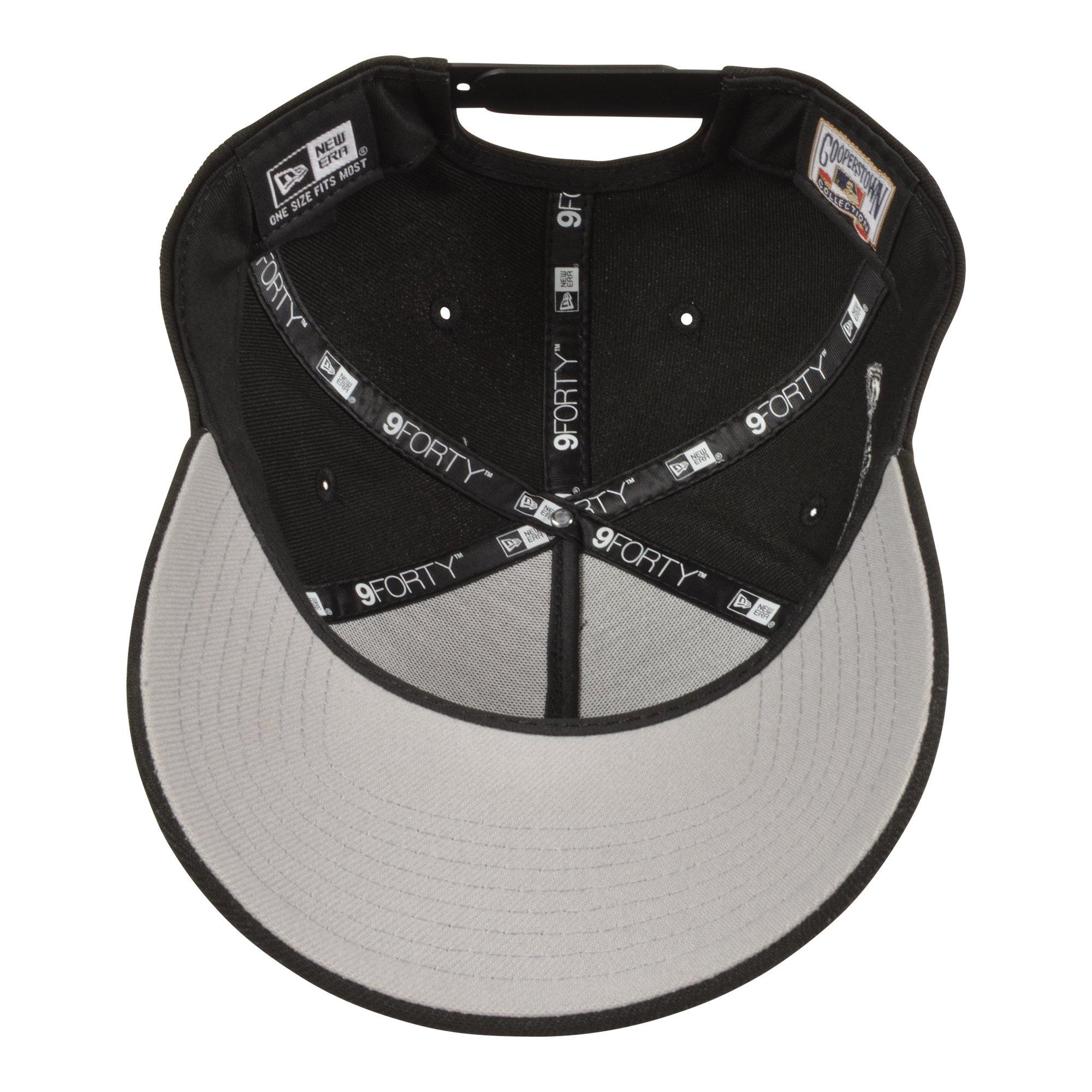 New Era Miami Marlins 9FORTY Snapback Hat-Black
