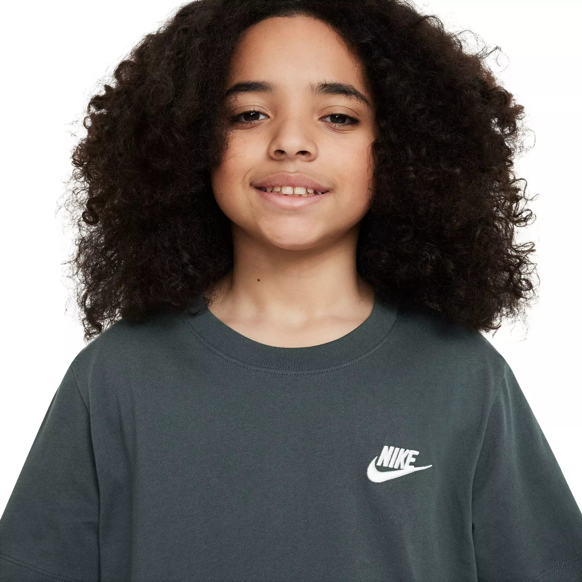 Nike Big Kids' Sportswear Futura Tee - GREEN