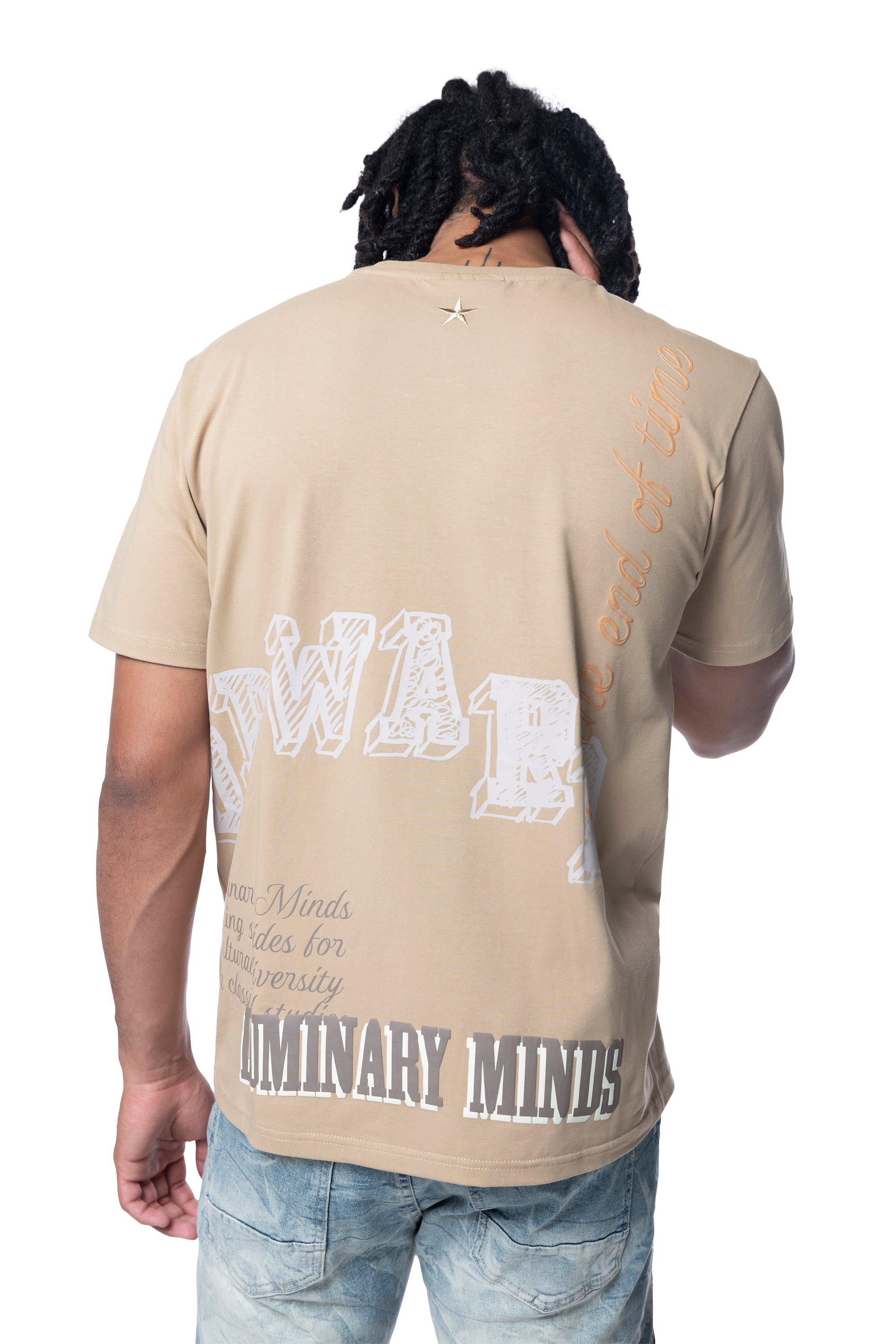 Smoke Rise Men's Varsity Tee - Beige - TAN Thumbnail View 2