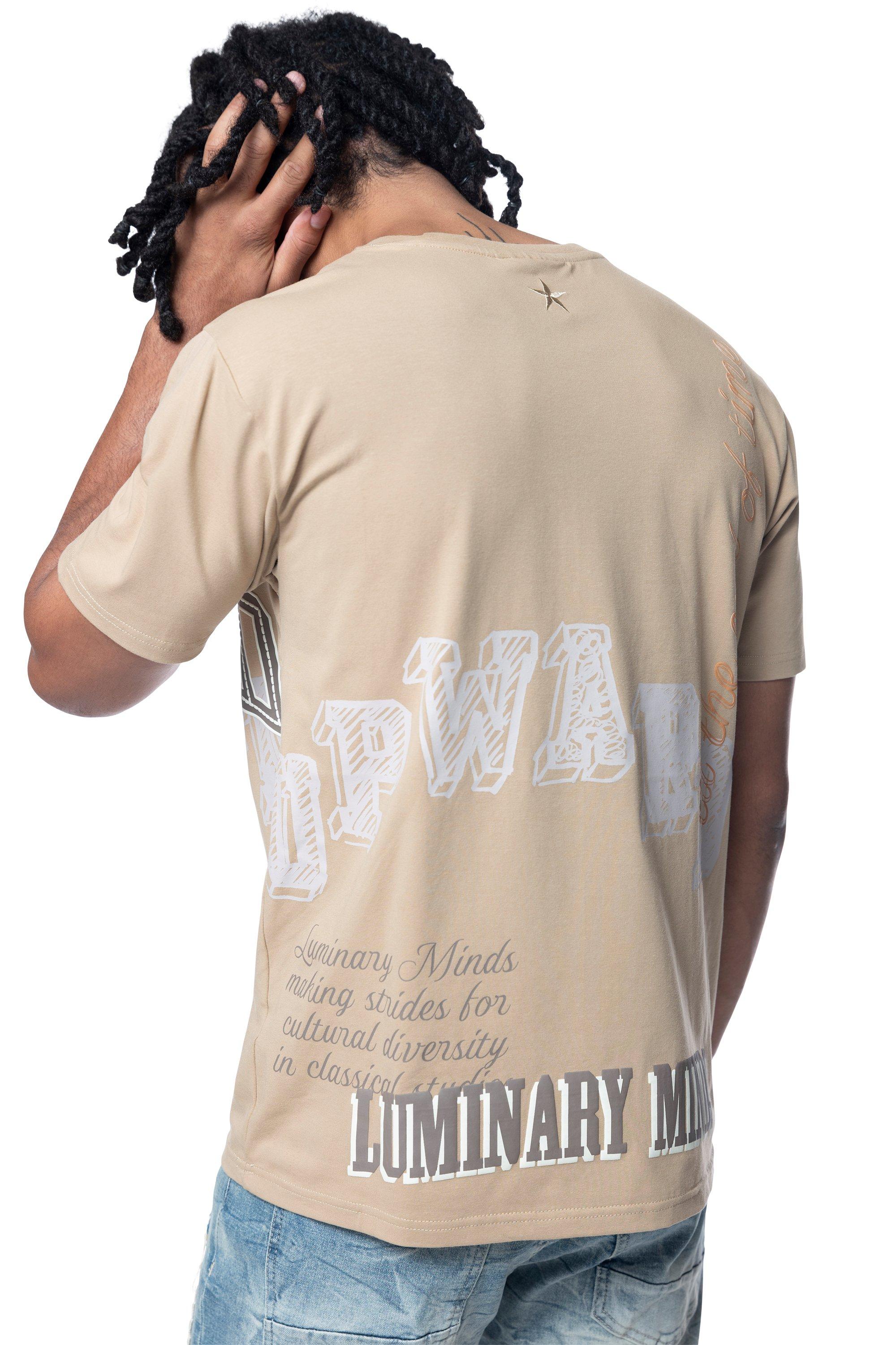 Smoke Rise Men's Varsity Tee - Beige - TAN Thumbnail View 5