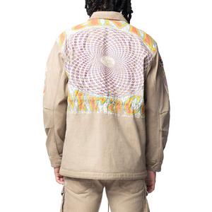 Smoke Rise Men's Groovy Doodle Jacket - Khaki